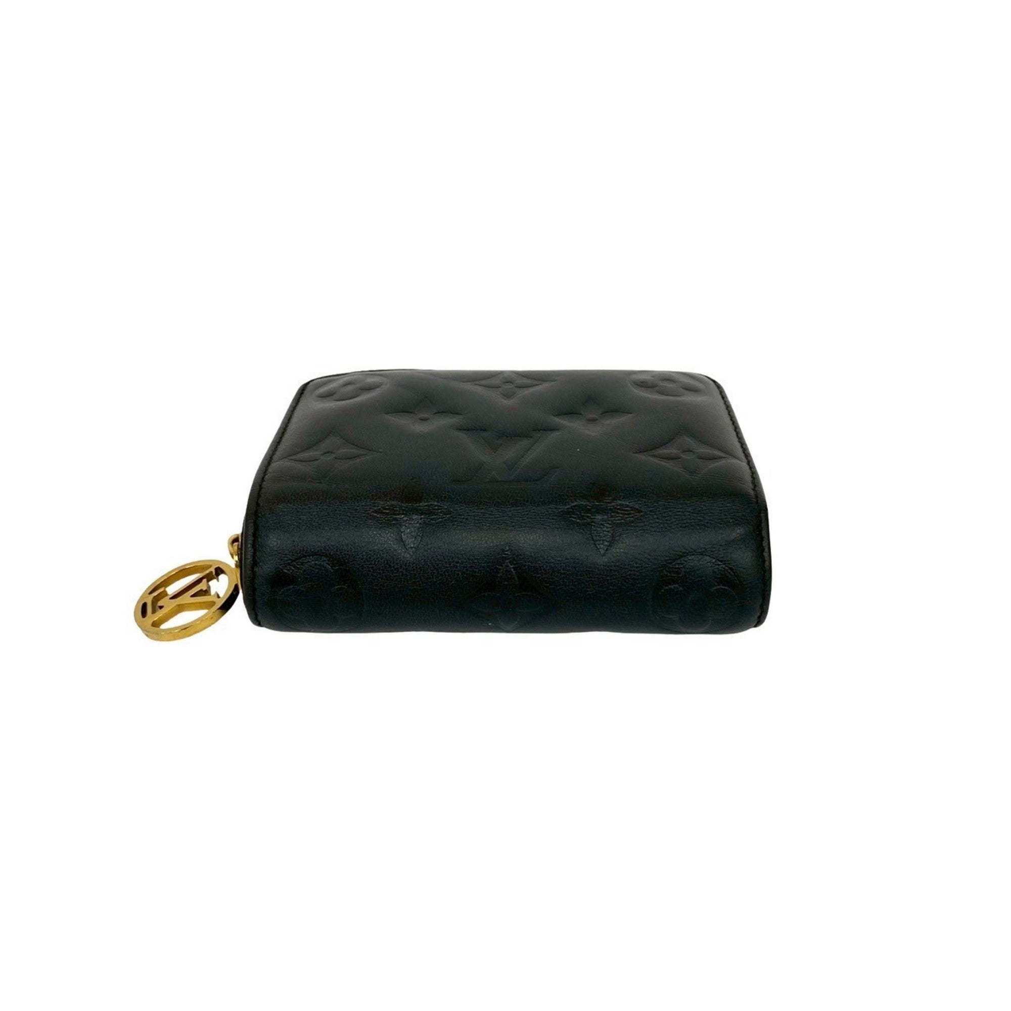 Louis Vuitton Black Leather Wallet (Bi-Fold) (Pre-Owned)