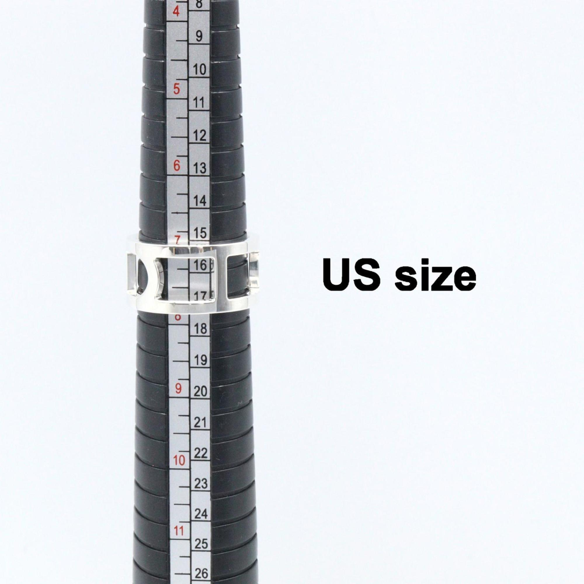 Hermes Silver Silver 925 Band Ring (Pre-Owned)