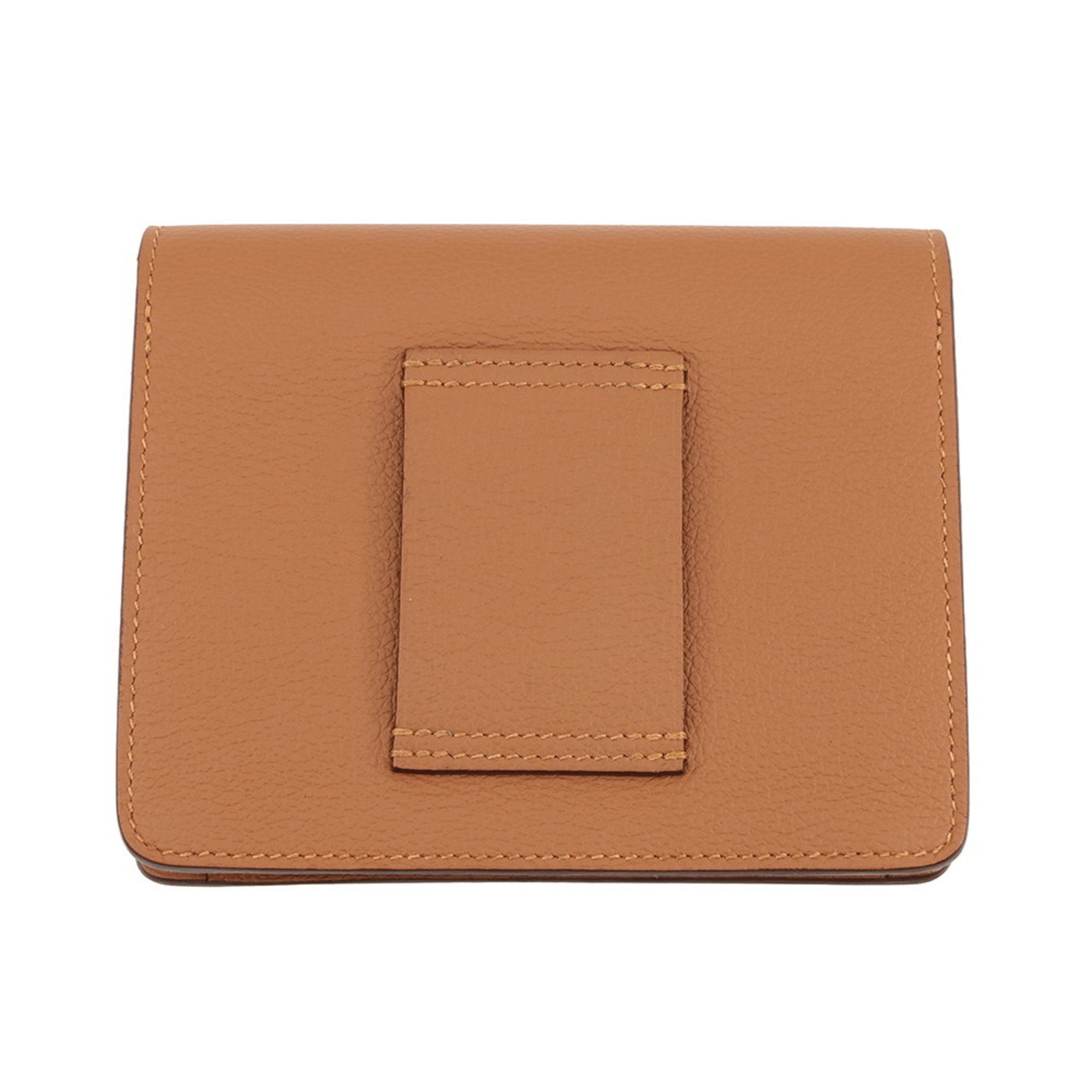 Hermes Beige Vert Coin Purse/Coin Case (Pre-Owned)