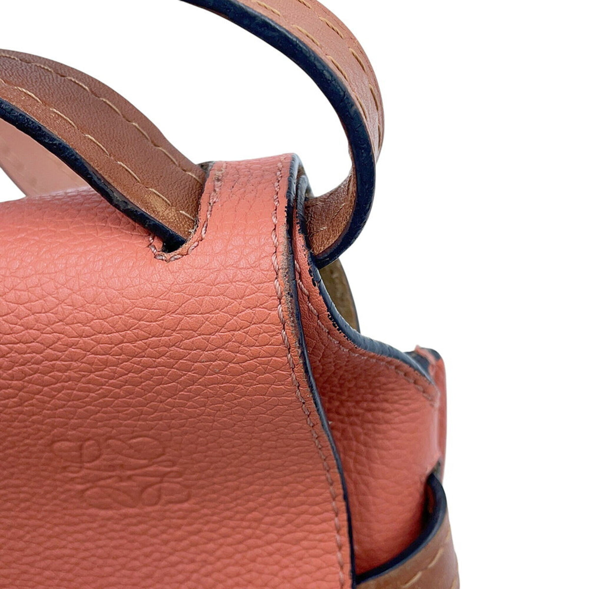 Loewe Brown Pink Leather Shoulder Bag (Pre-Owned)