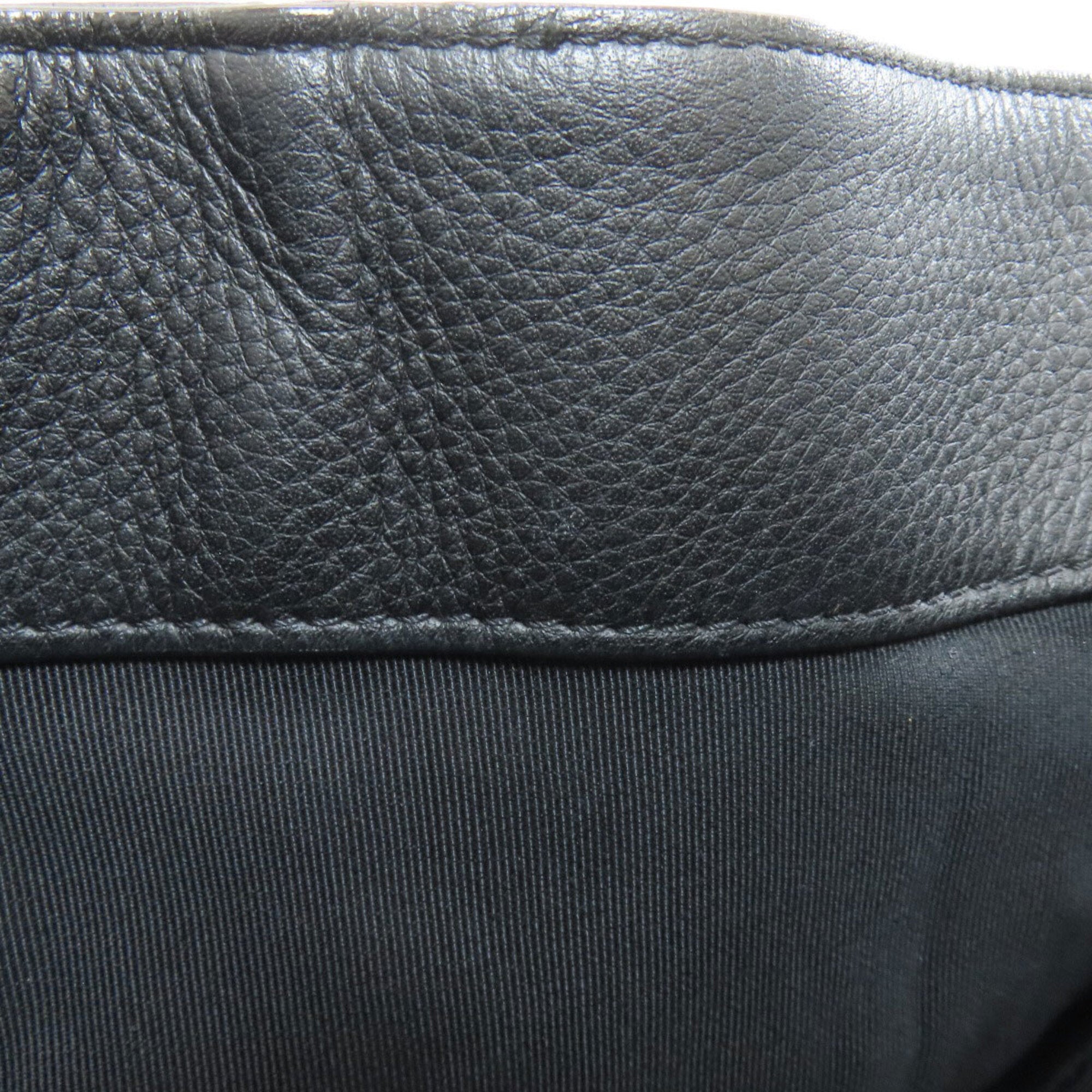 Chanel Matelasse Black Leather Tote Bag (Pre-Owned)