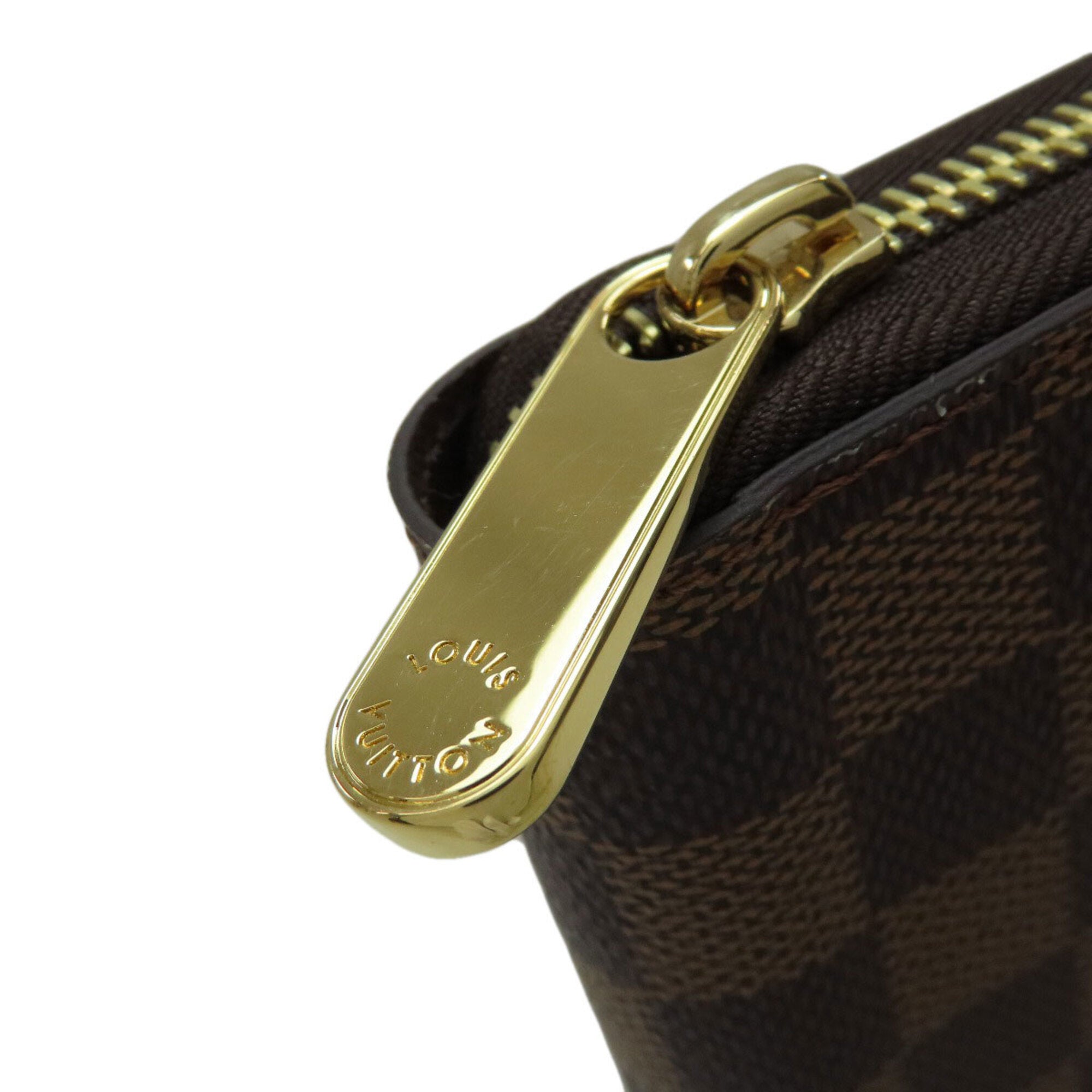 Louis Vuitton Damier Damier Canvas Ebene Damier Canvas Long Wallet (Bi-Fold) (Pre-Owned)