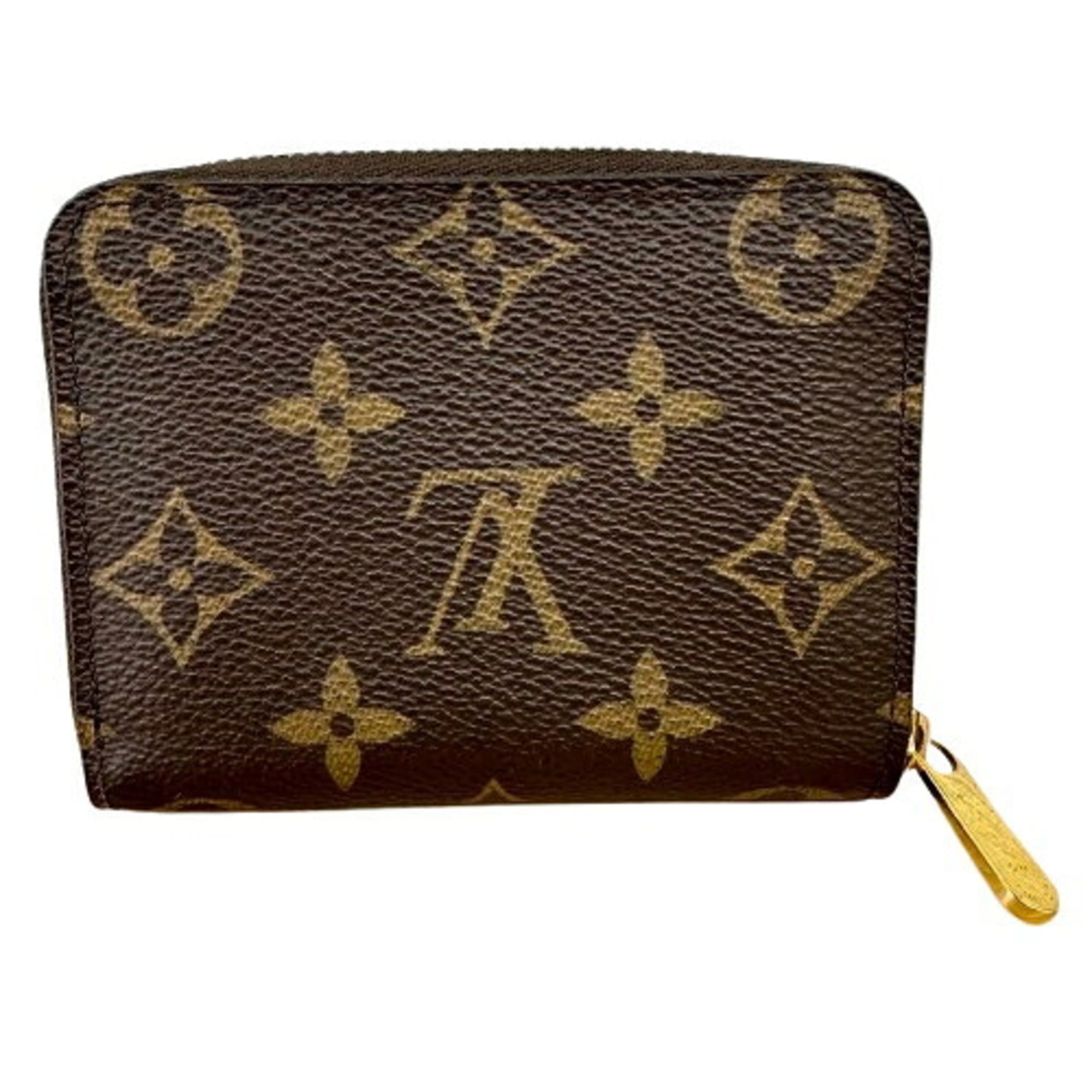 Louis Vuitton Monogram Brown Leather Coin Purse/Coin Case (Pre-Owned)
