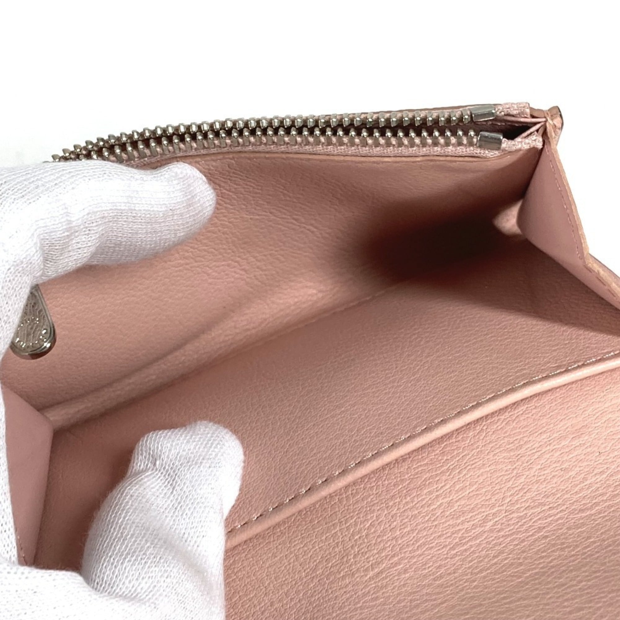 Louis Vuitton Magnolia Pink Mahina Leather Wallet (Bi-Fold) (Pre-Owned)