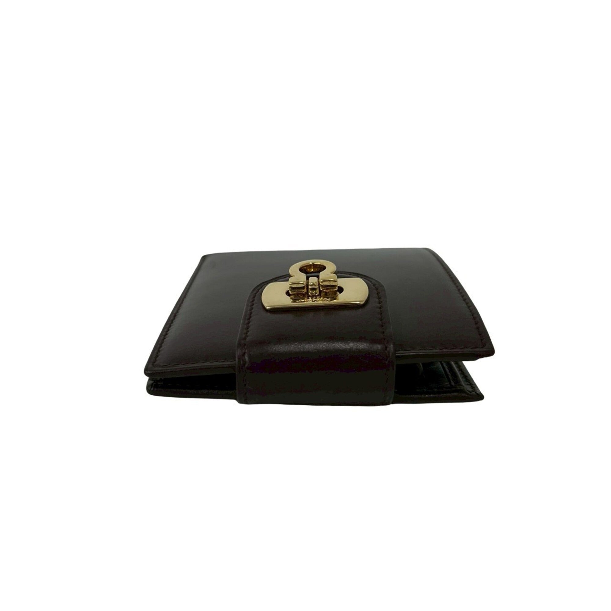 Salvatore Ferragamo Brown Leather Wallet (Bi-Fold) (Pre-Owned)