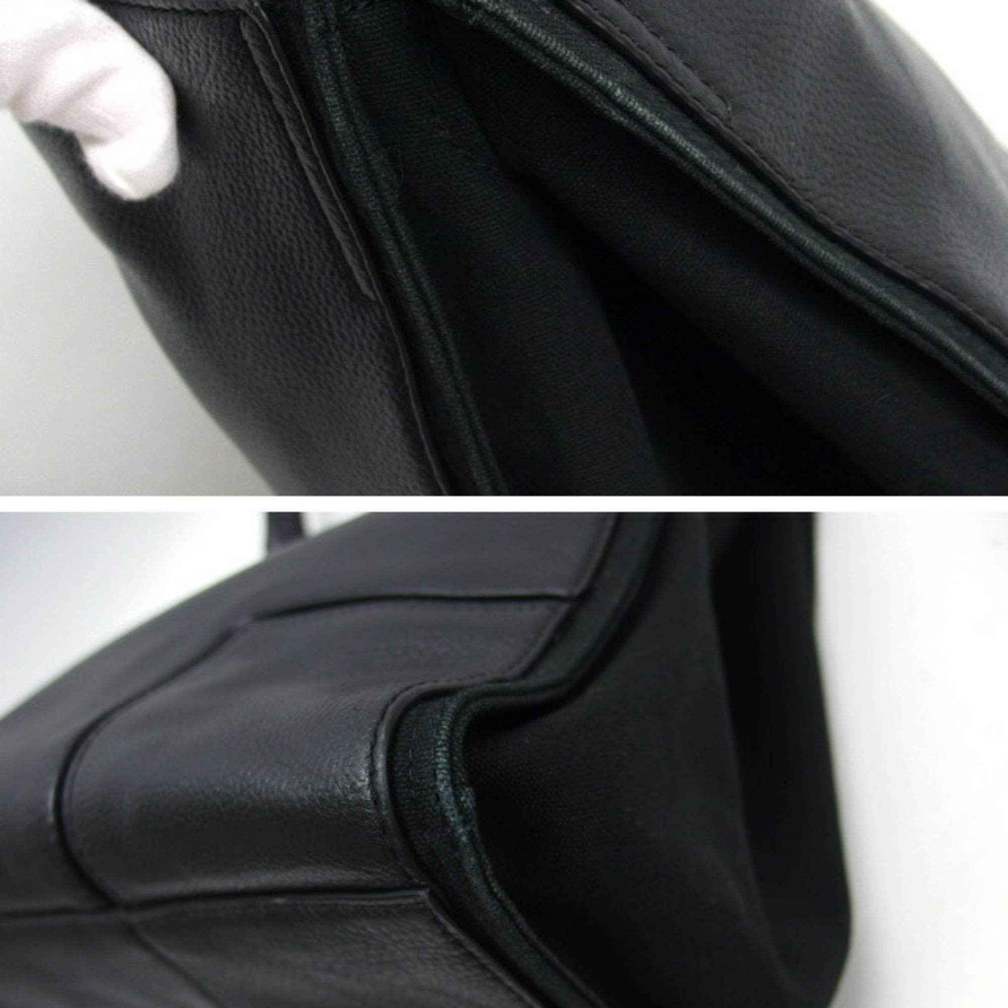 Tory Burch Black Leather Shoulder Bag Tote Bag (Pre-Owned)