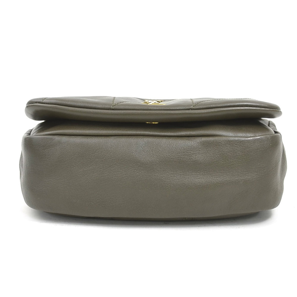 Saint Laurent Khaki Brown Leather Shoulder Bag (Pre-Owned)