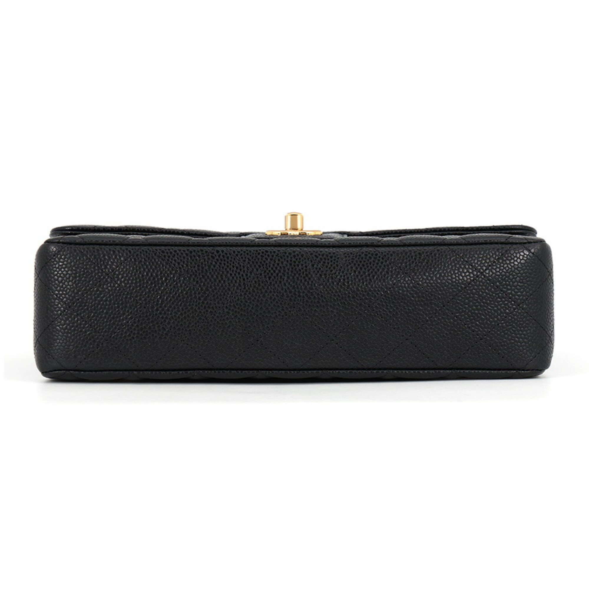 Chanel Black Grained Calfskin Handbag Shoulder Bag (Pre-Owned)