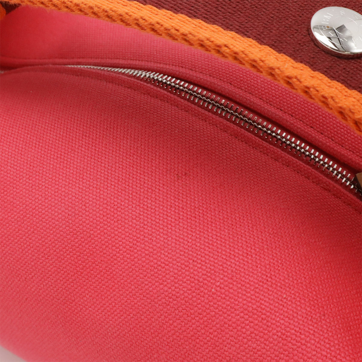 Hermes Pink Canvas Handbag Pouch (Pre-Owned)