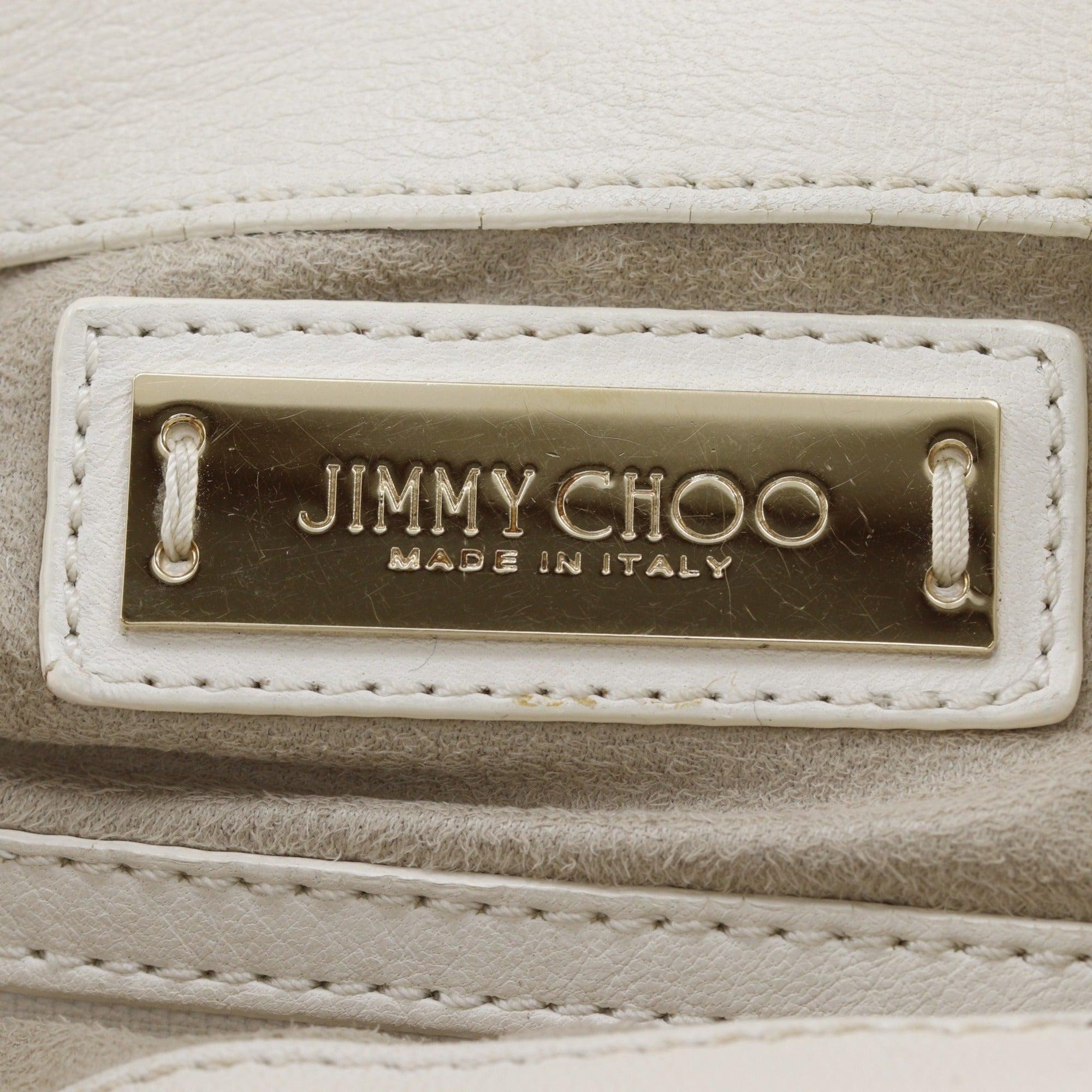 Jimmy Choo White Leather Handbag (Pre-Owned)