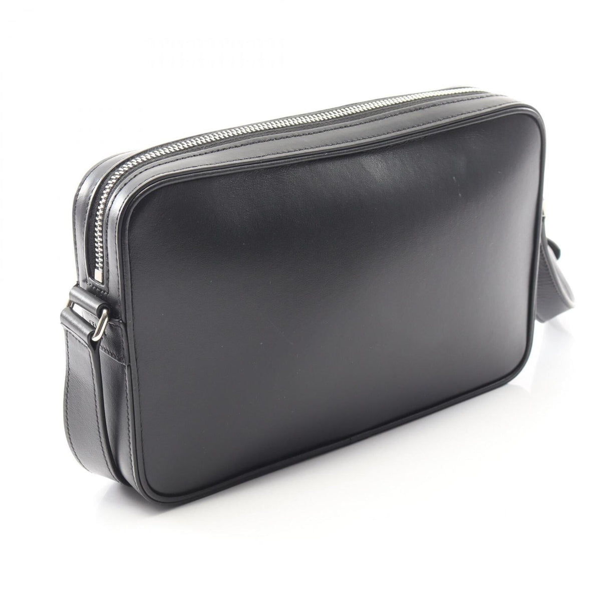 Celine Black Leather Handbag Messenger Bag Shoulder Bag (Pre-Owned)