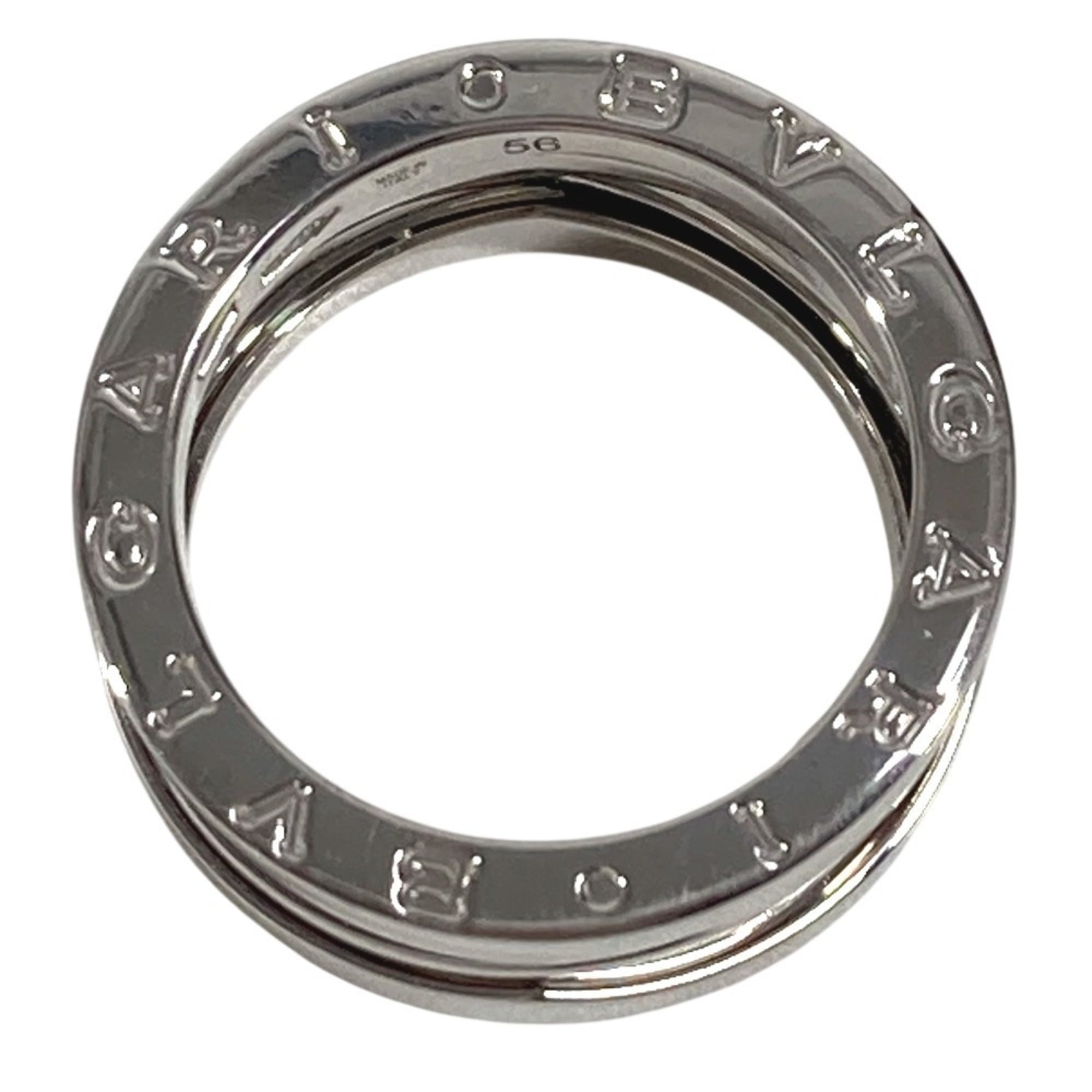 Bvlgari Silver White Gold (18K) Band Ring (Pre-Owned)
