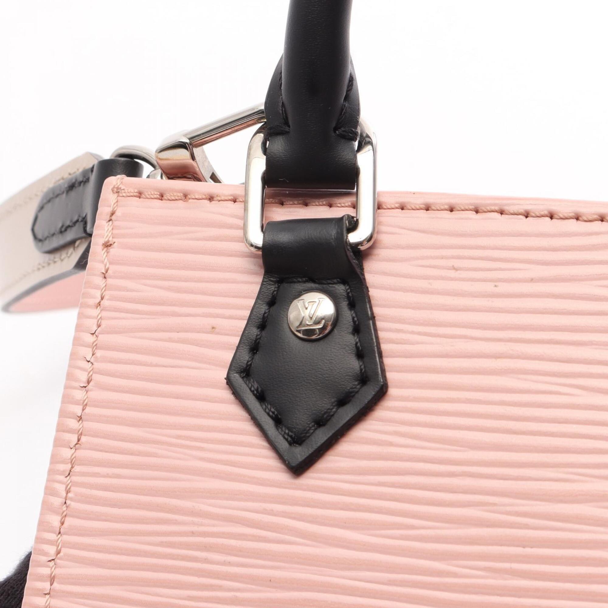 Louis Vuitton Black Pink Rose Ballerine Epi Leather Handbag (Pre-Owned)