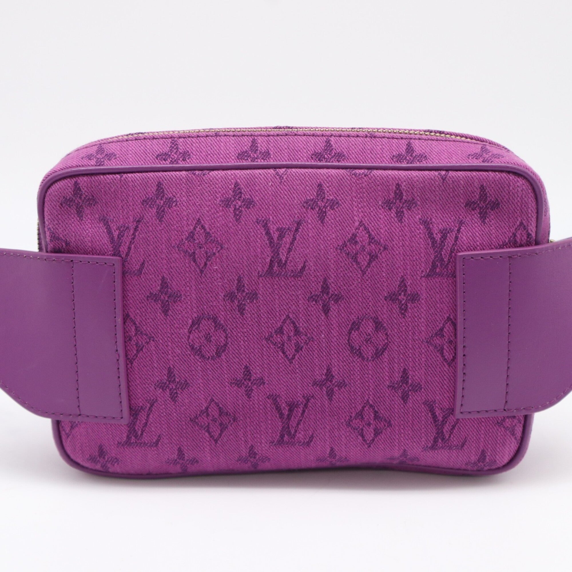 Louis Vuitton Monogram Denim Purple Monogram Denim Shoulder Bag (Pre-Owned)