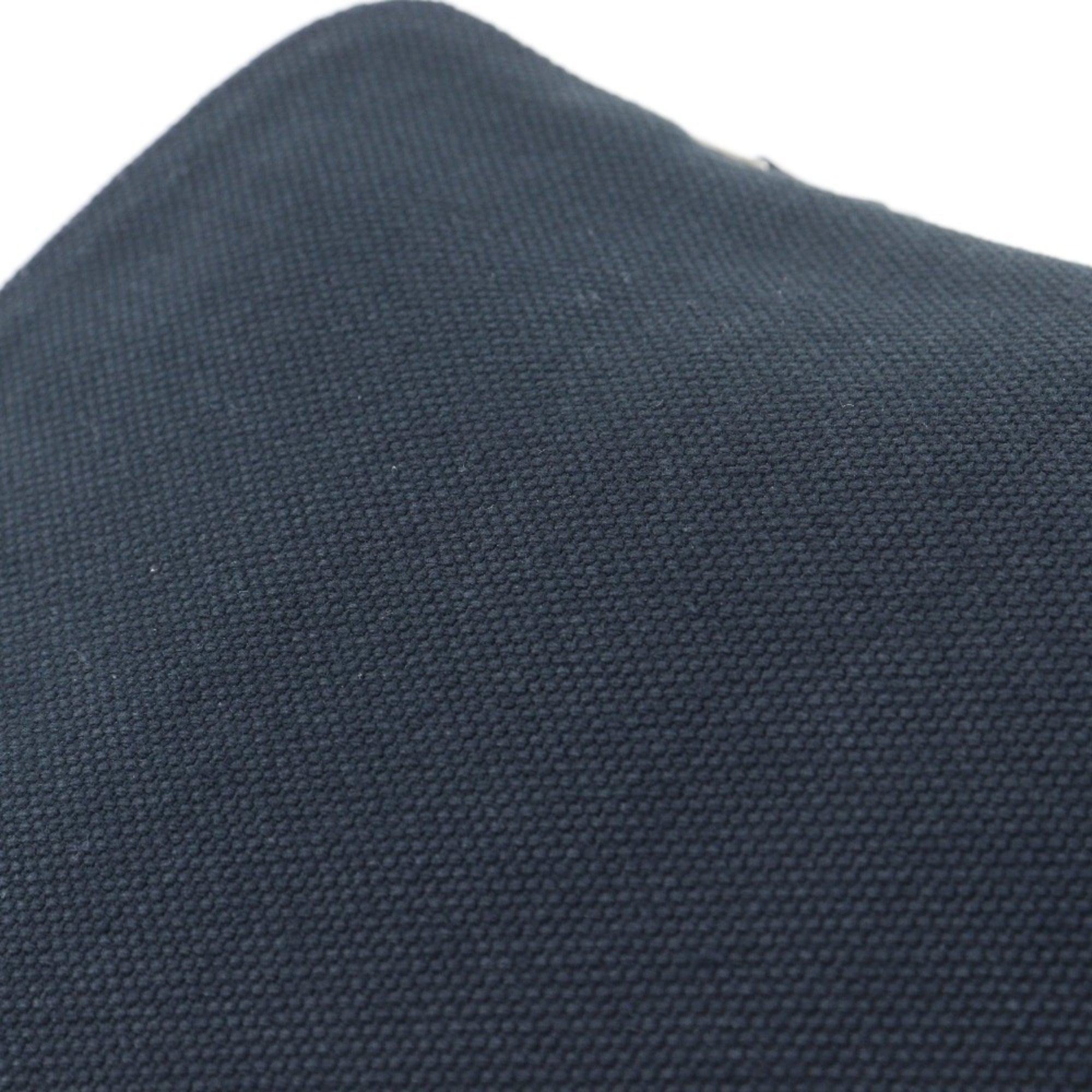 Hermes Black Canvas Pouch (Pre-Owned)