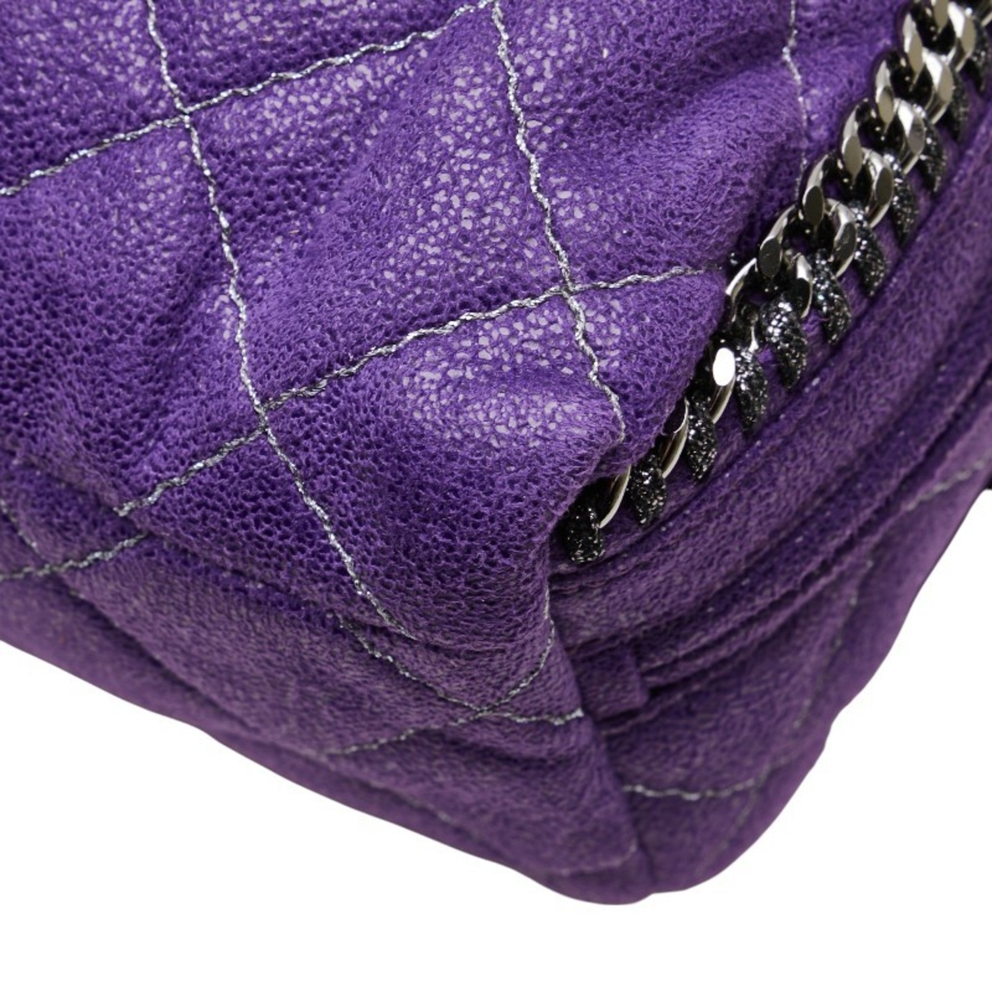 Stella Mccartney Purple Polyester Leather Backpack (Pre-Owned)