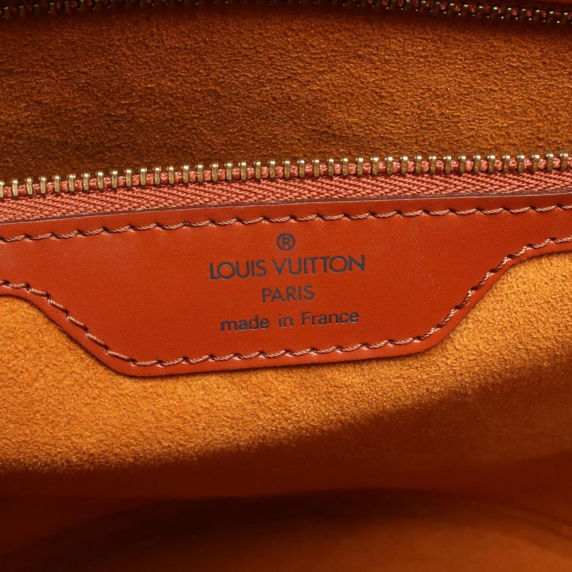 Louis Vuitton Brown Leather Handbag Shoulder Bag (Pre-Owned)