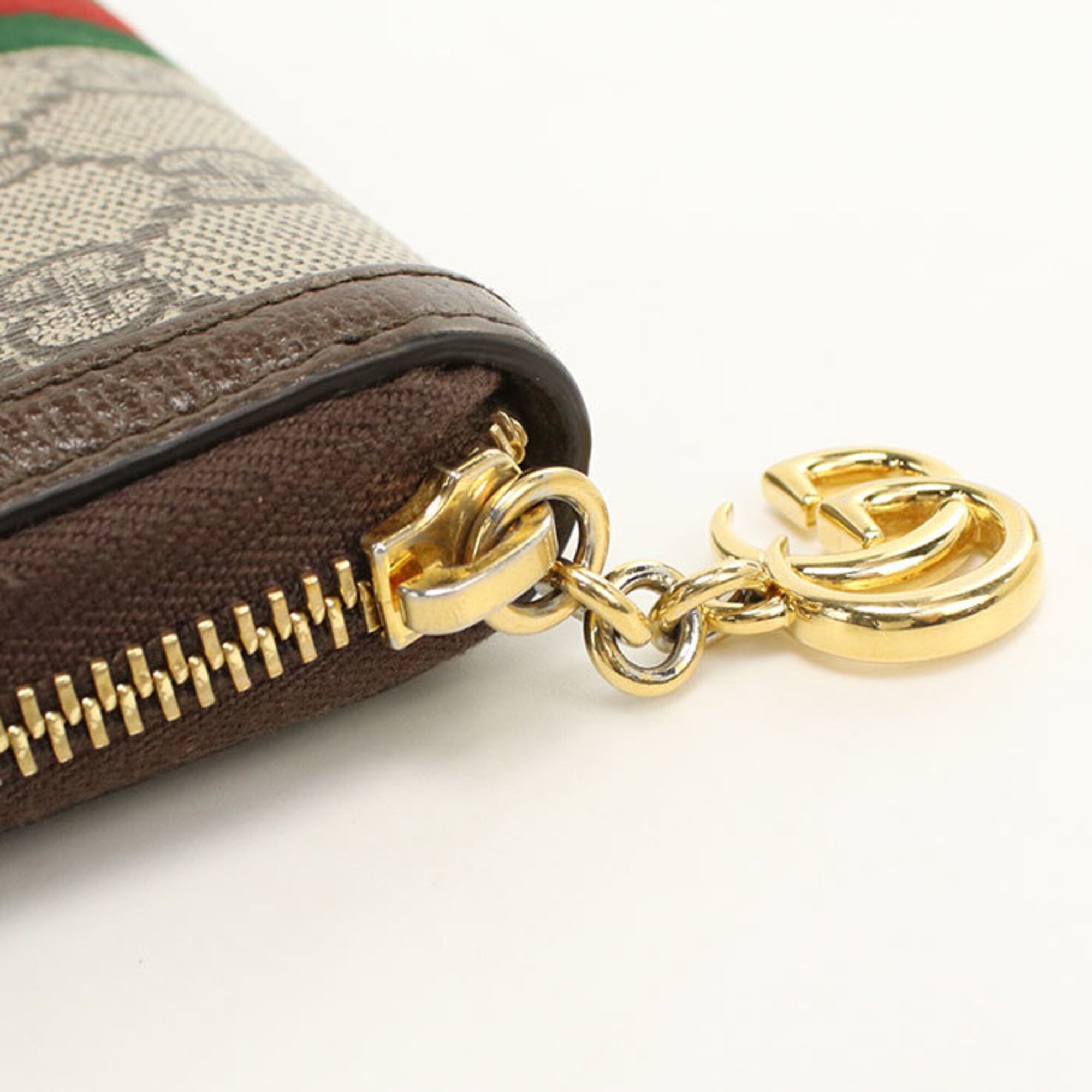 Gucci Beige Pvc Long Wallet (Bi-Fold) (Pre-Owned)
