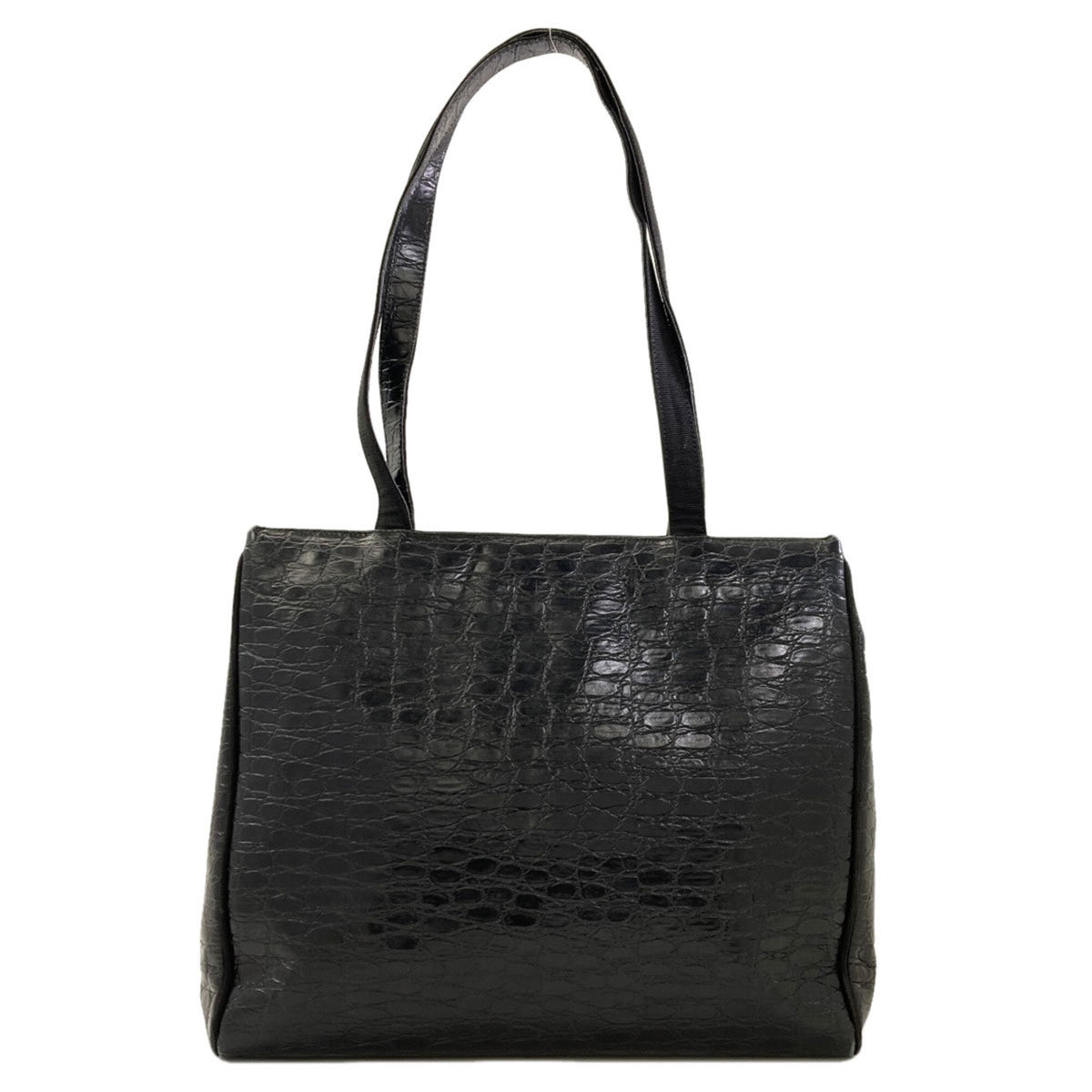 Salvatore Ferragamo Black Leather Tote Bag (Pre-Owned)