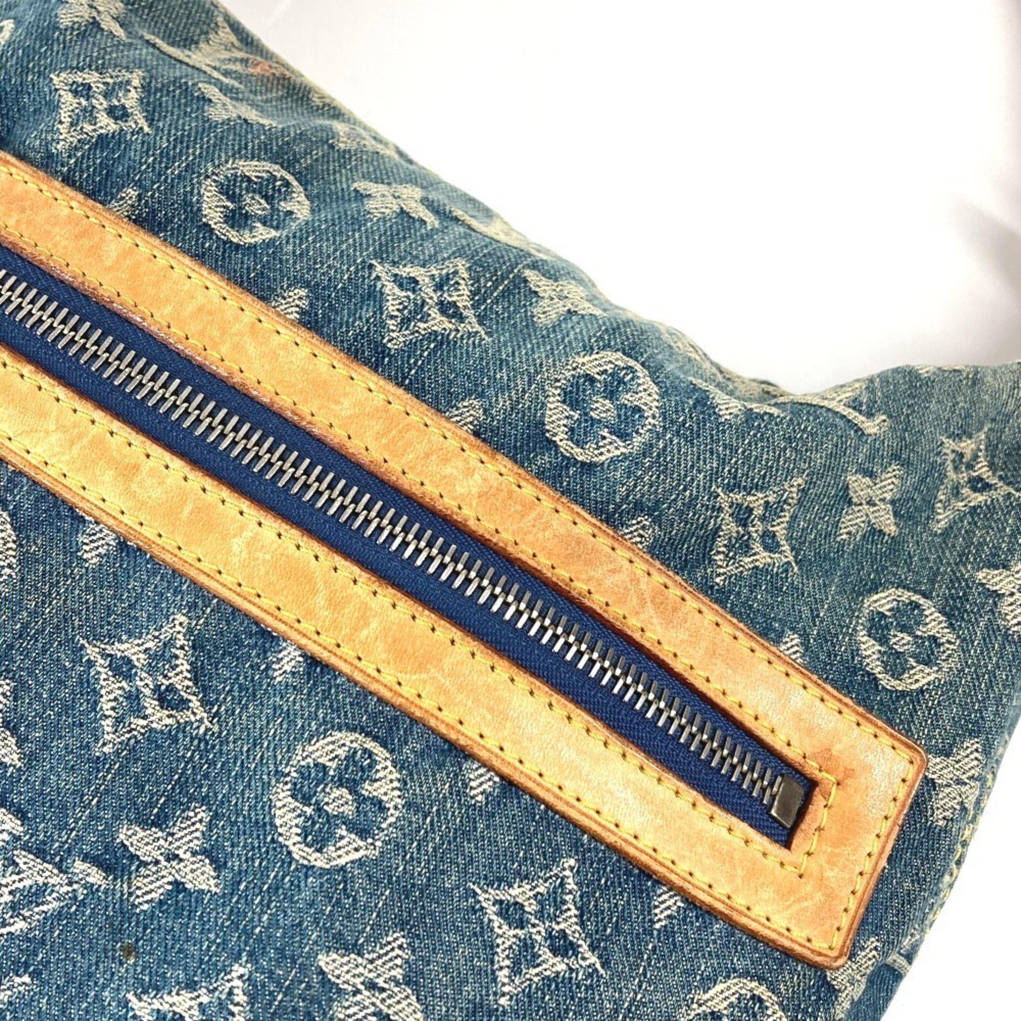 Louis Vuitton Monogram Denim Blue Monogram Denim Shoulder Bag (Pre-Owned)