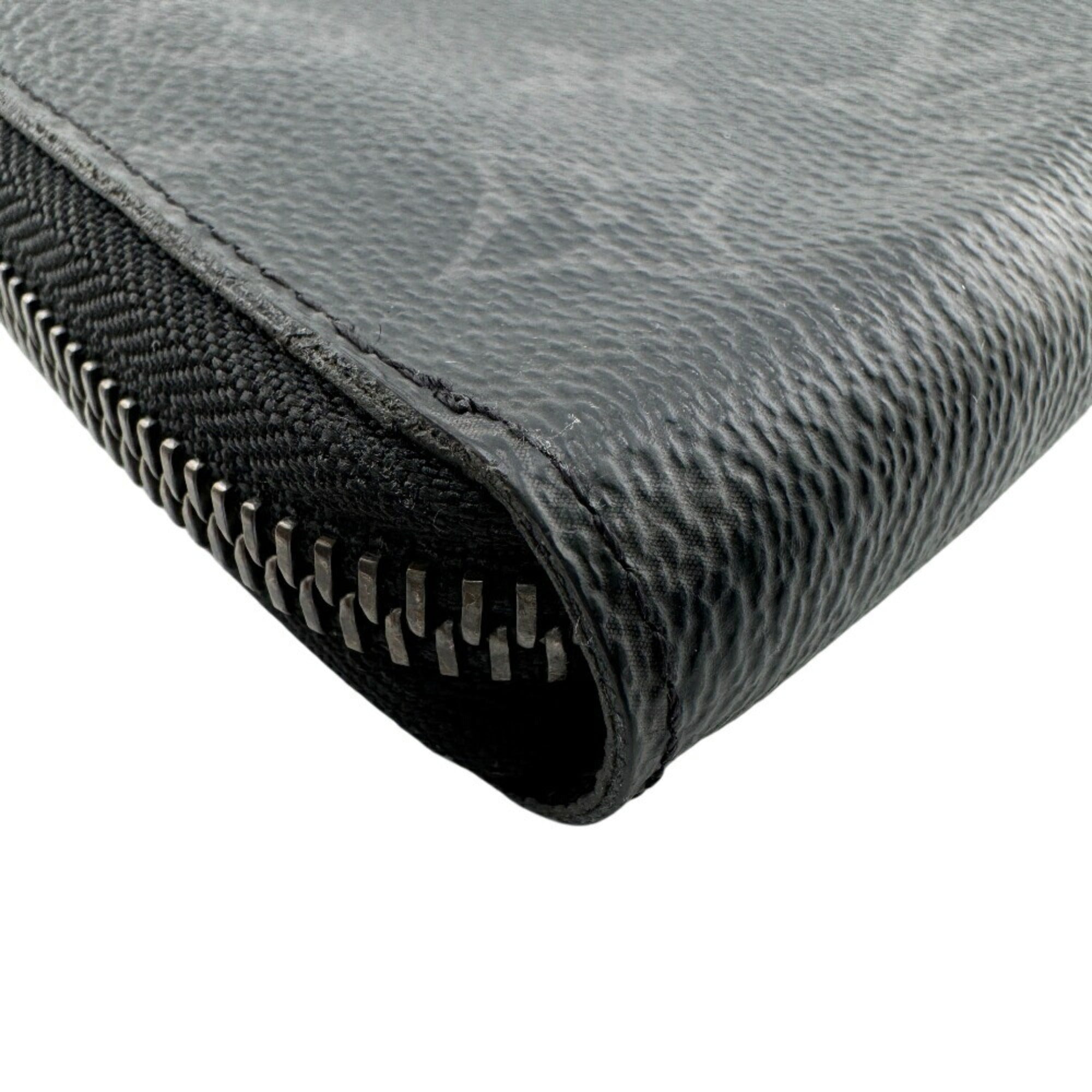 Louis Vuitton Black Gray Monogram Eclipse Monogram Eclipse Wallet (Bi-Fold) (Pre-Owned)