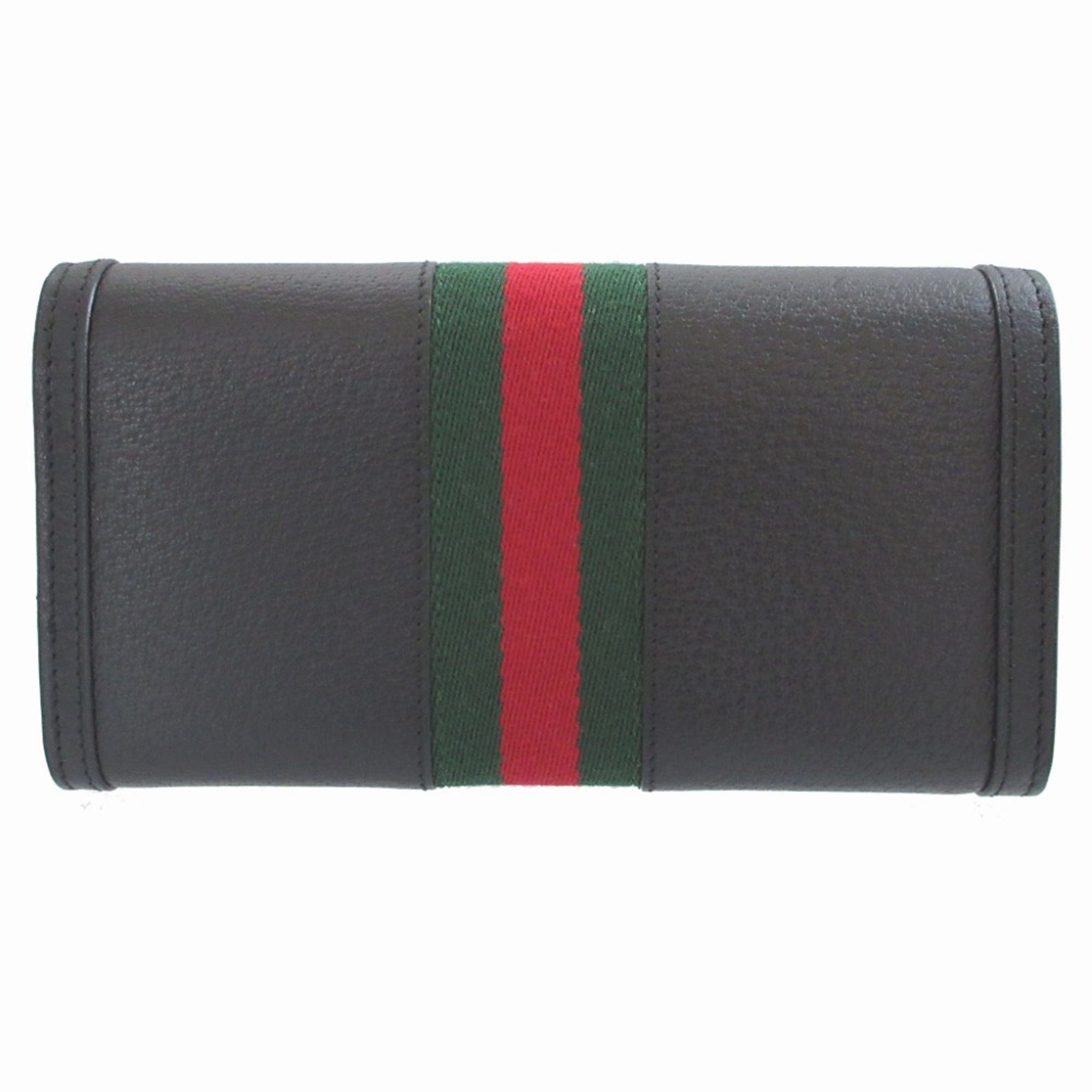 Gucci Black Leather Long Wallet (Bi-Fold) (Pre-Owned)