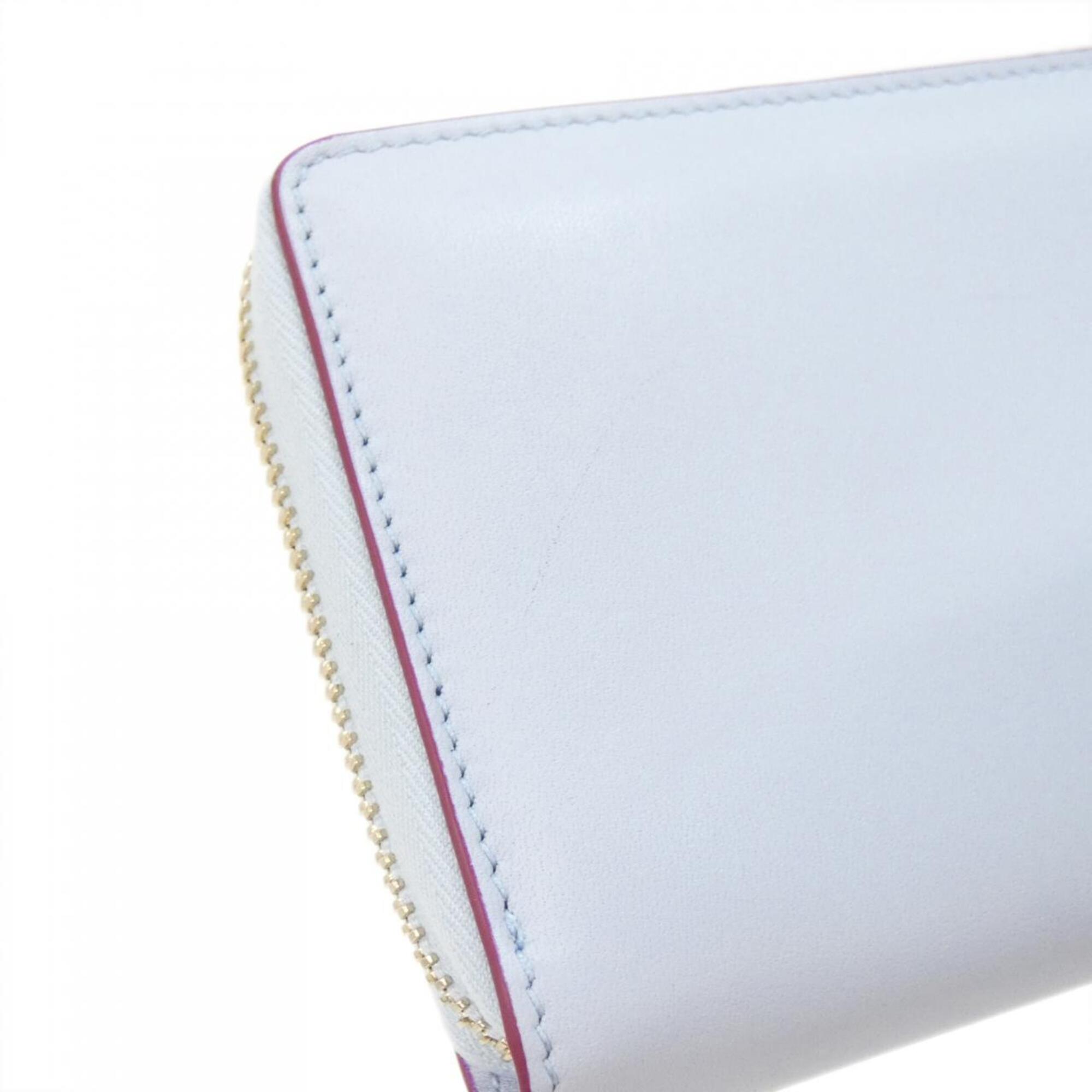 Gucci Light Blue Leather Long Wallet (Bi-Fold) (Pre-Owned)