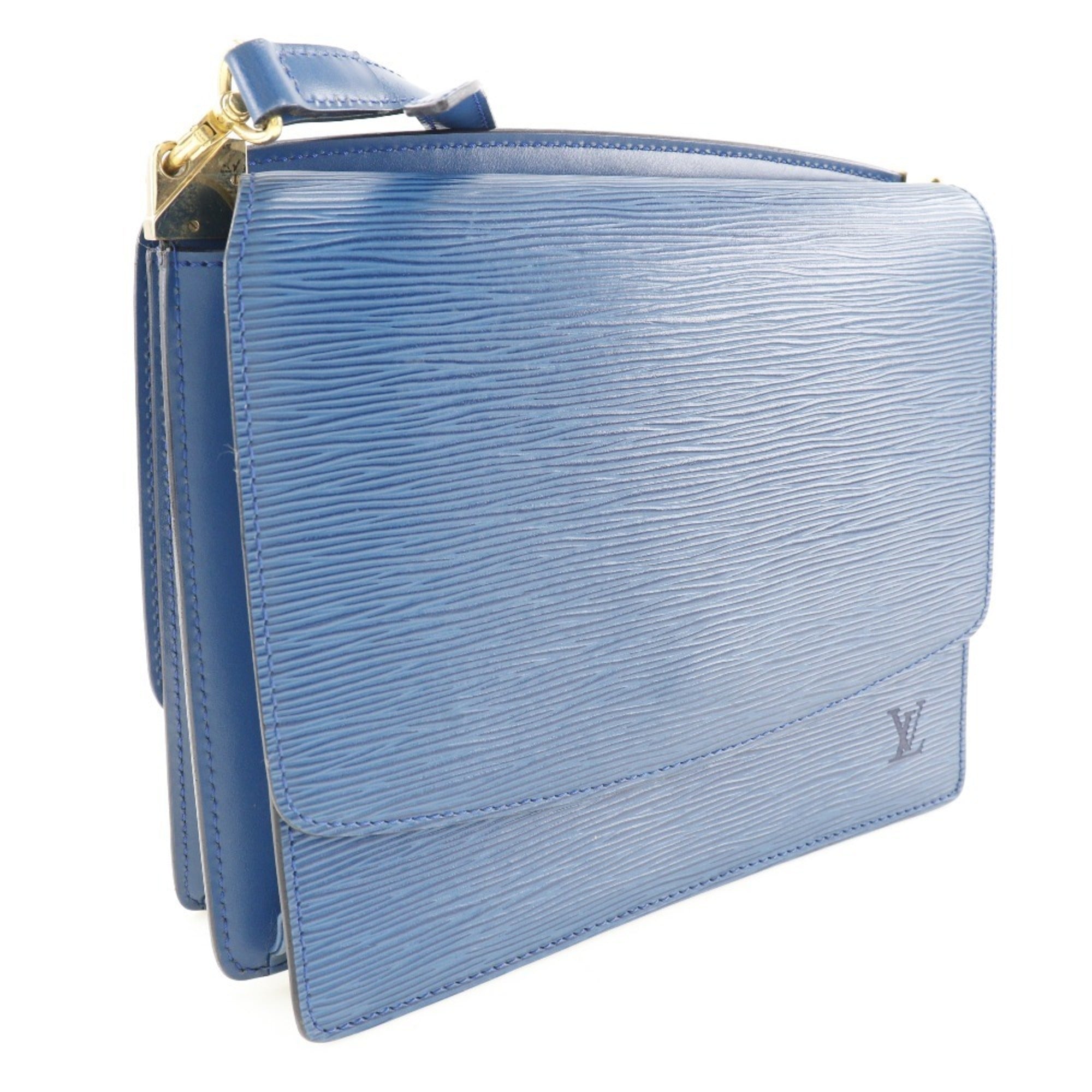 Louis Vuitton Blue Epi Leather Shoulder Bag (Pre-Owned)