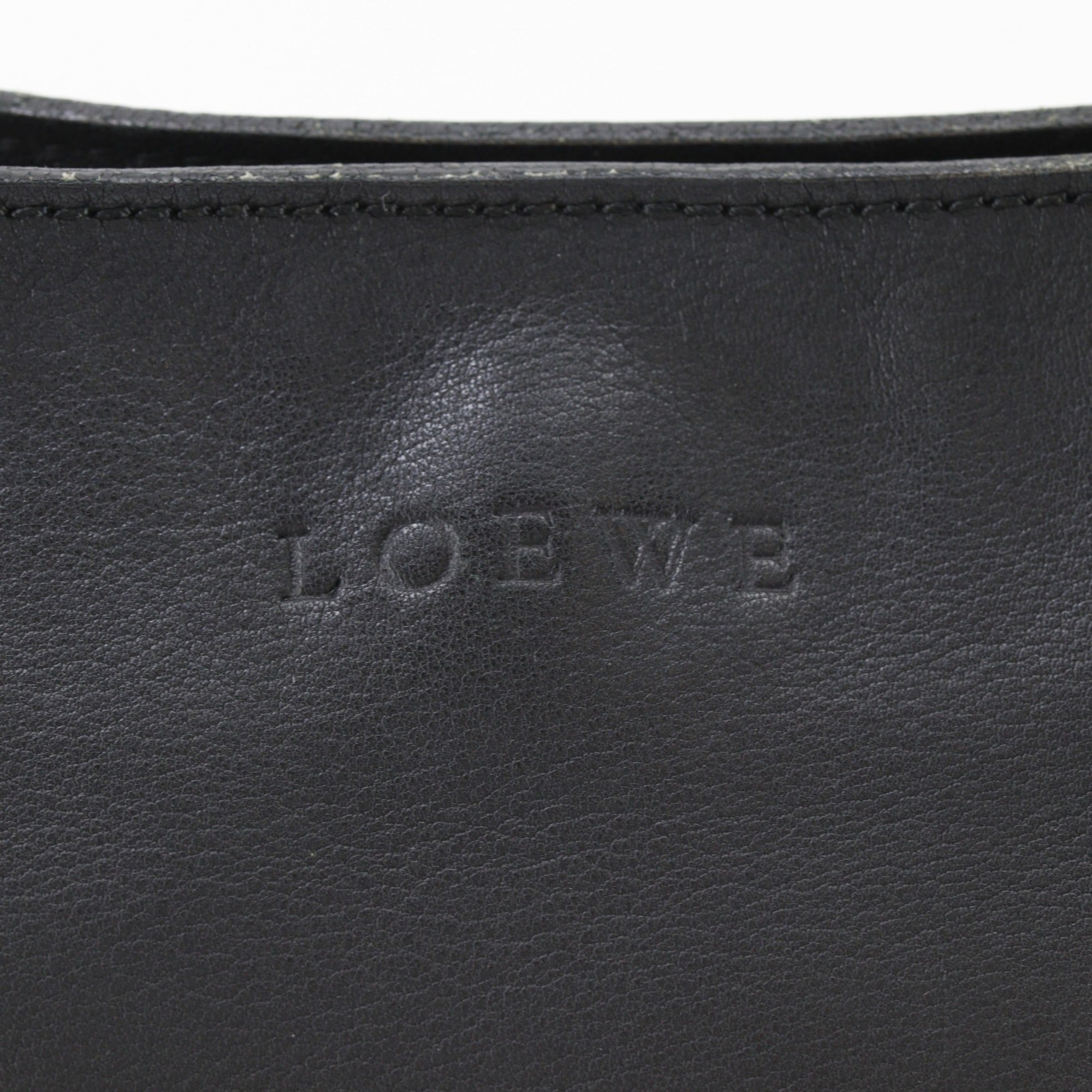 Loewe Black Leather Shoulder Bag (Pre-Owned)