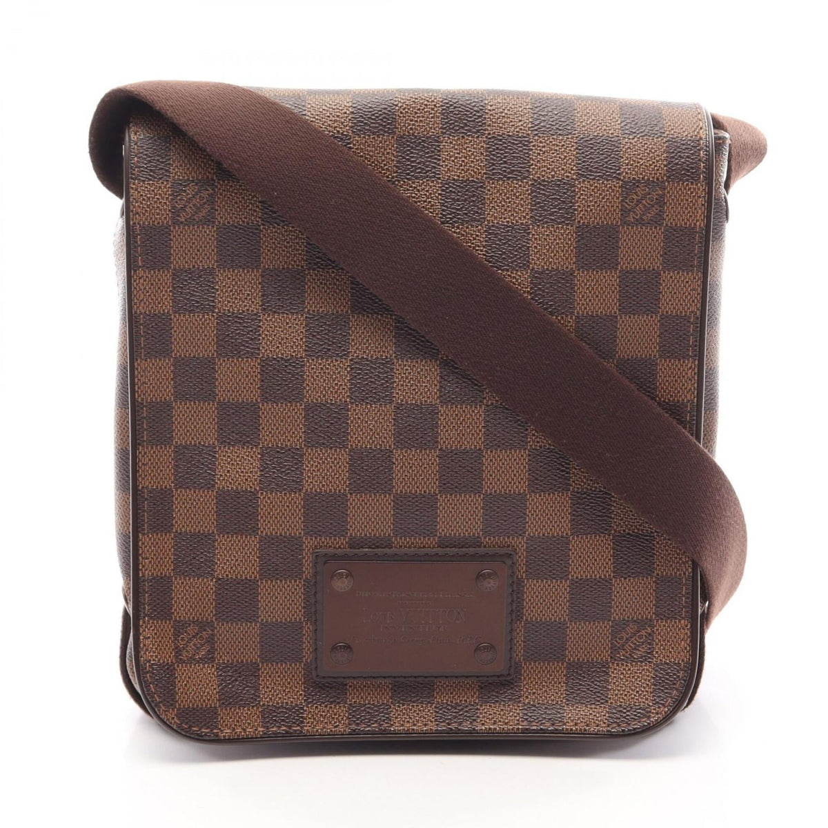 Louis Vuitton Brown Damier Canvas Coated Canvas Damier Canvas Leather Handbag Shoulder Bag (Pre-Owned)