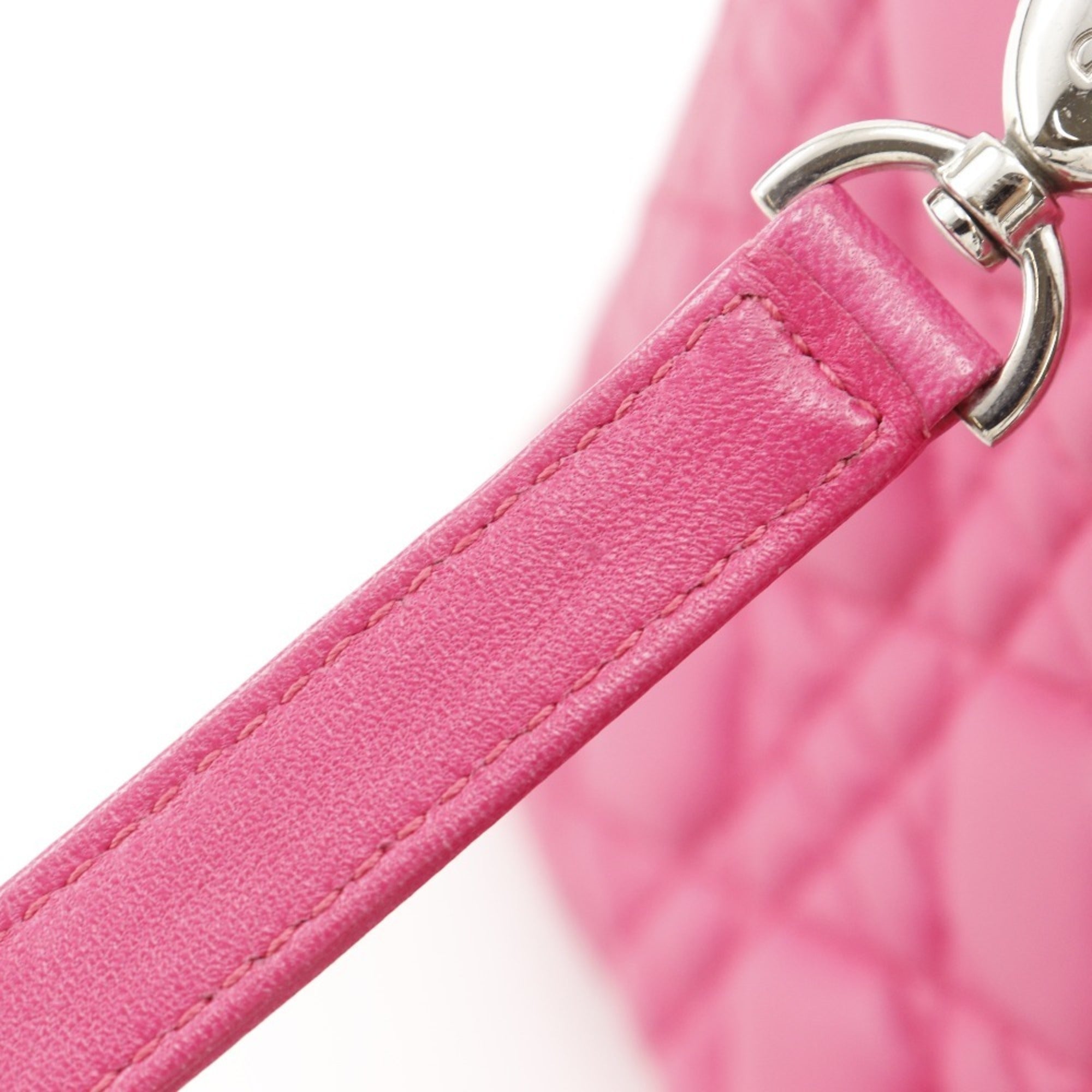 Christian Dior Lady Dior Pink Leather Handbag (Pre-Owned)