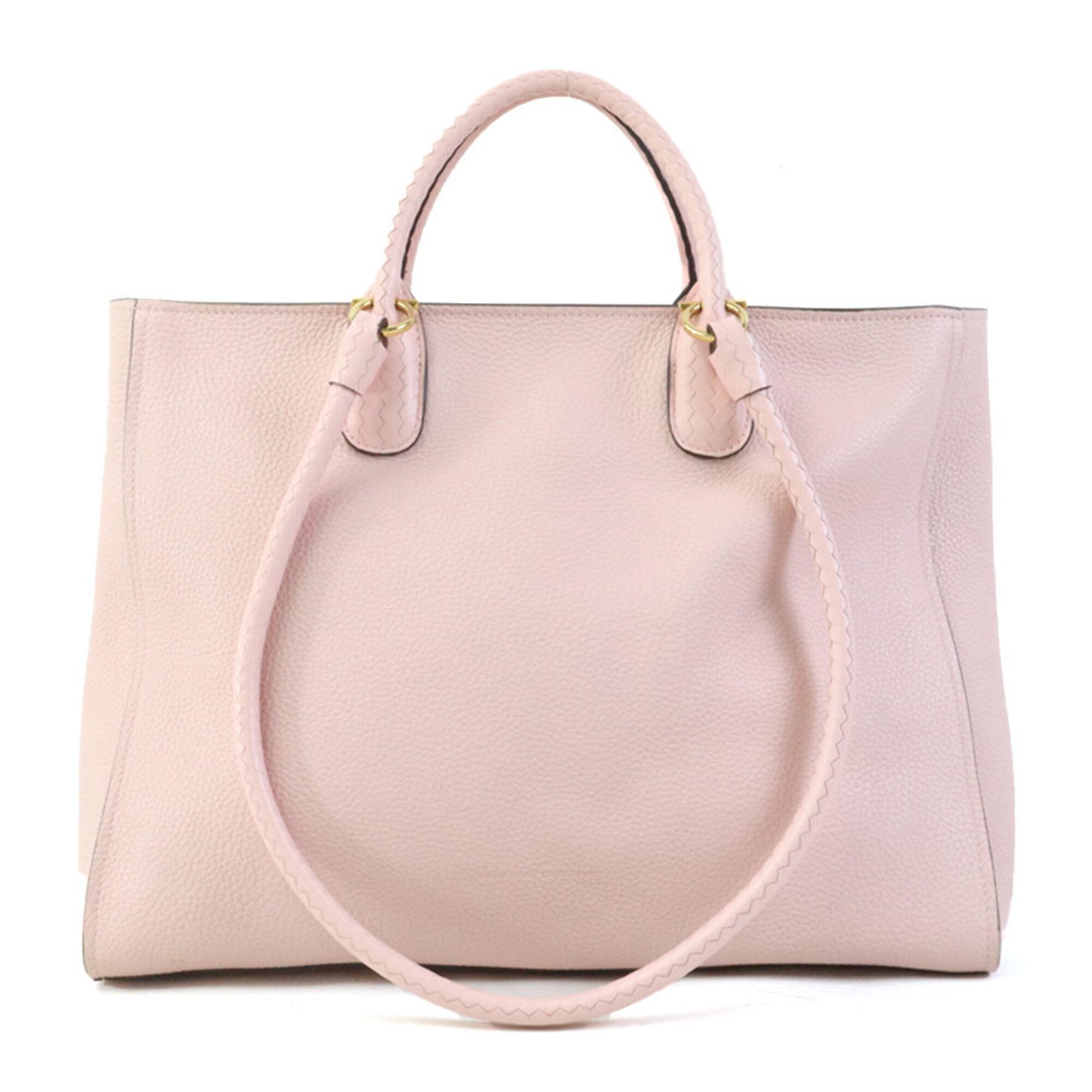 Salvatore Ferragamo Pink Leather Handbag Shoulder Bag (Pre-Owned)