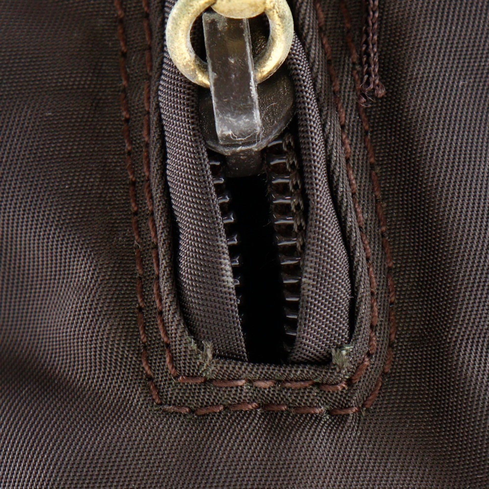 Prada Brown Nylon Handbag (Pre-Owned)