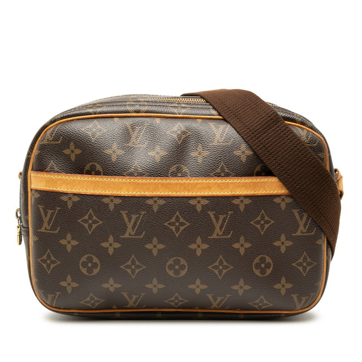 Louis Vuitton Brown Pvc Leather Shoulder Bag (Pre-Owned)