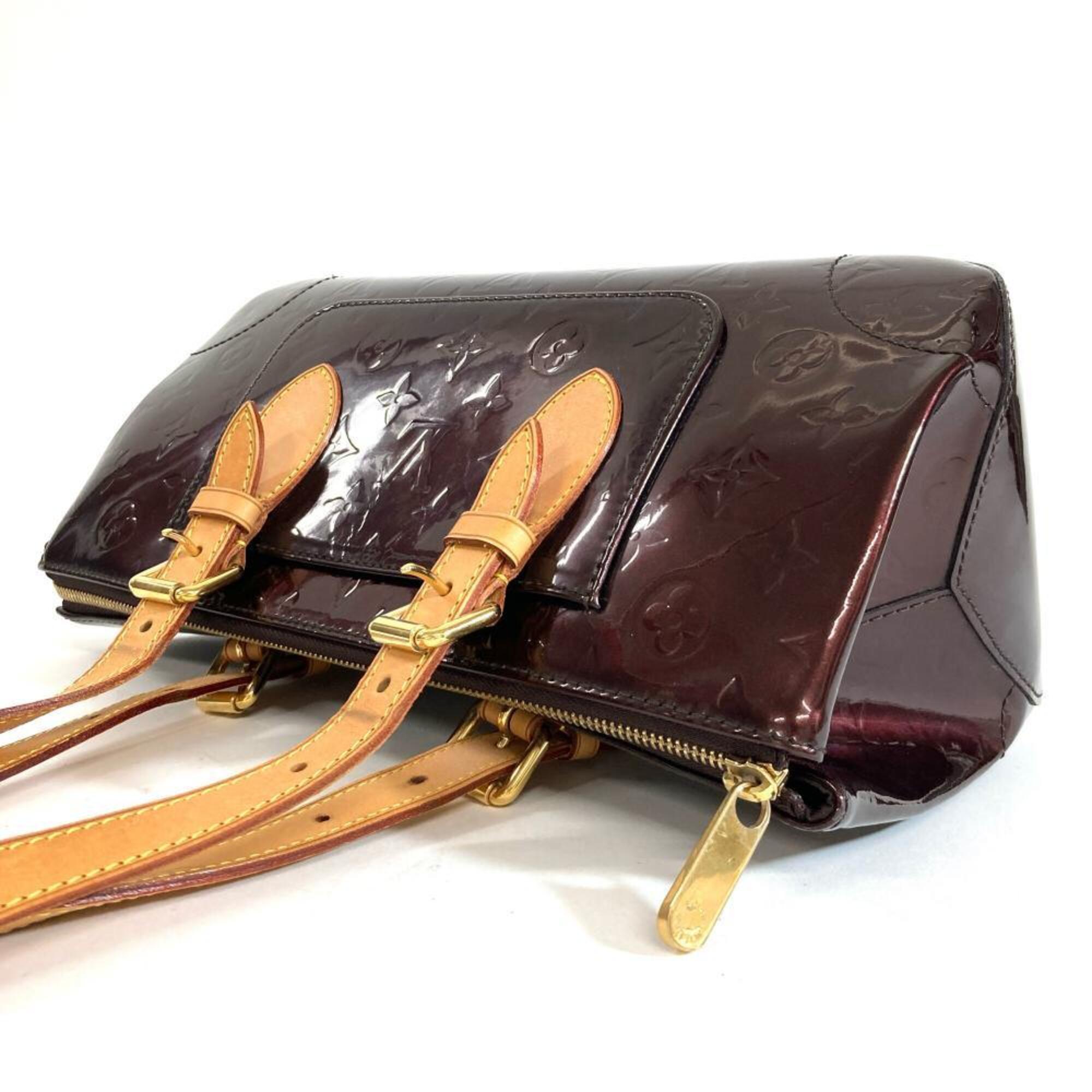Louis Vuitton Red Color Wine Monogram Vernis Shoulder Bag (Pre-Owned)