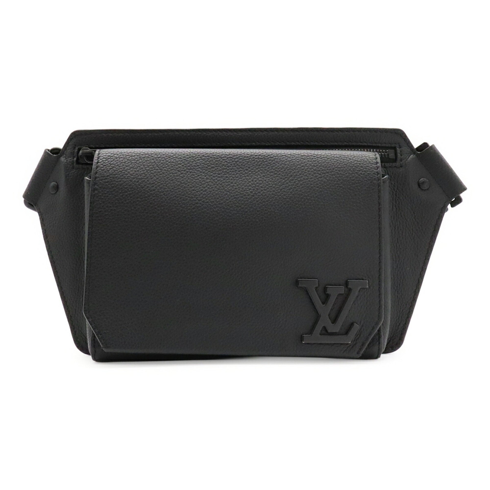 Louis Vuitton Black Noir Leather Sling Bag (Pre-Owned)