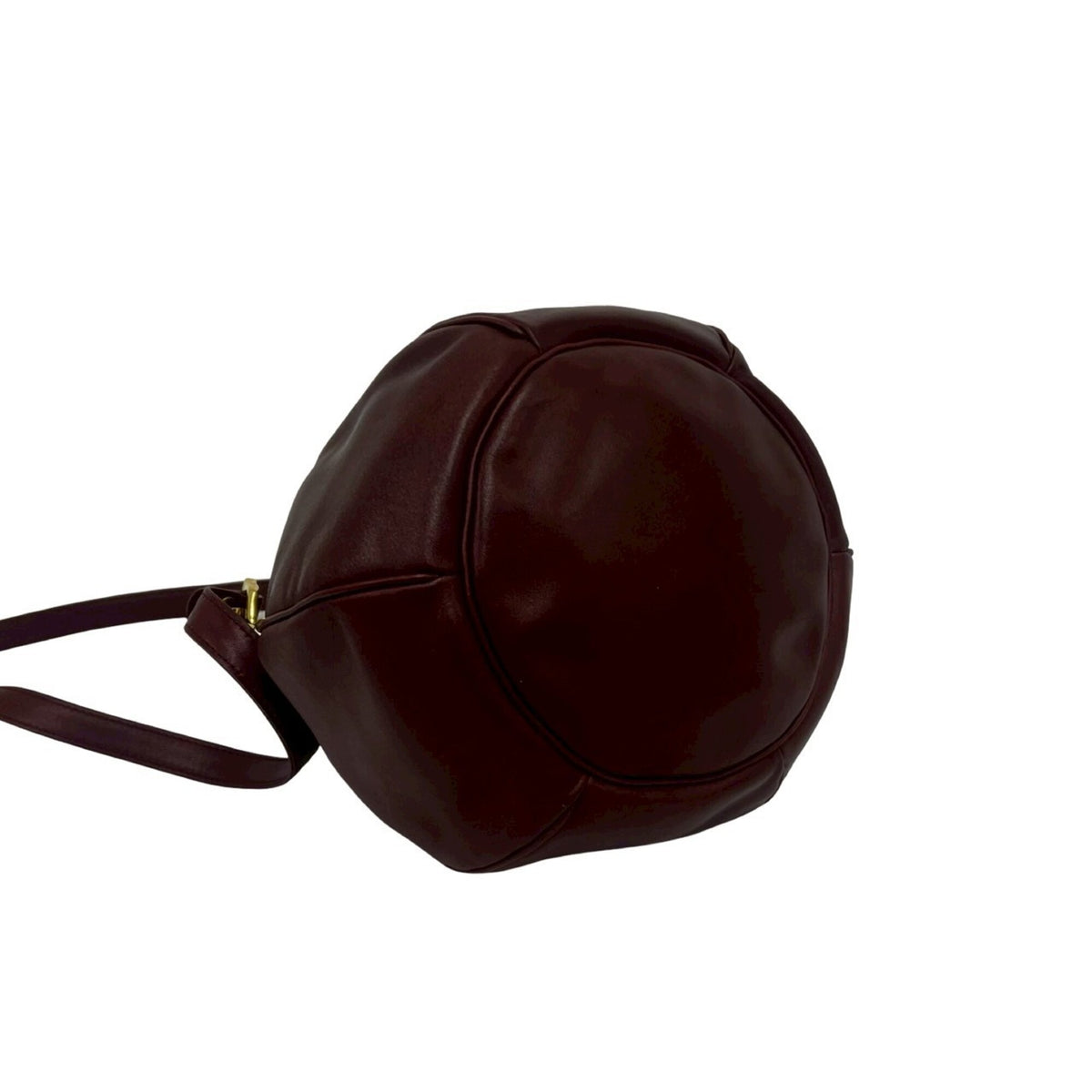 Cartier Wine Red Leather Pochette Shoulder Bag (Pre-Owned)