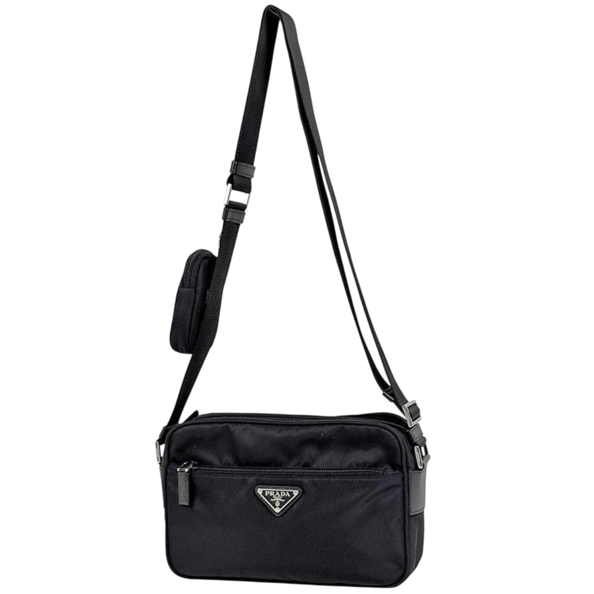 Prada Black Nylon Shoulder Bag (Pre-Owned)