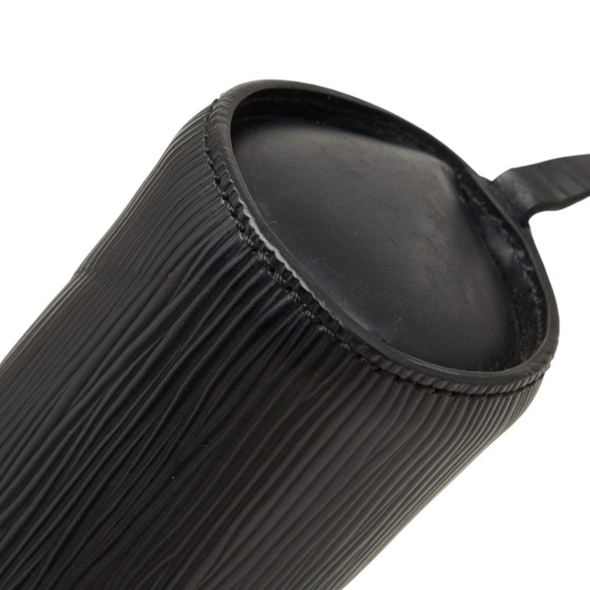 Louis Vuitton Black Noir Leather Handbag Pouch (Pre-Owned)