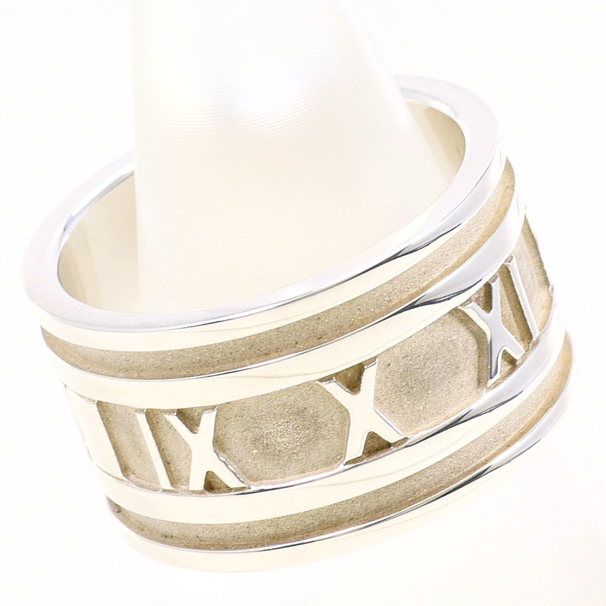 Tiffany Atlas Silver 925 Band Ring (Pre-Owned)
