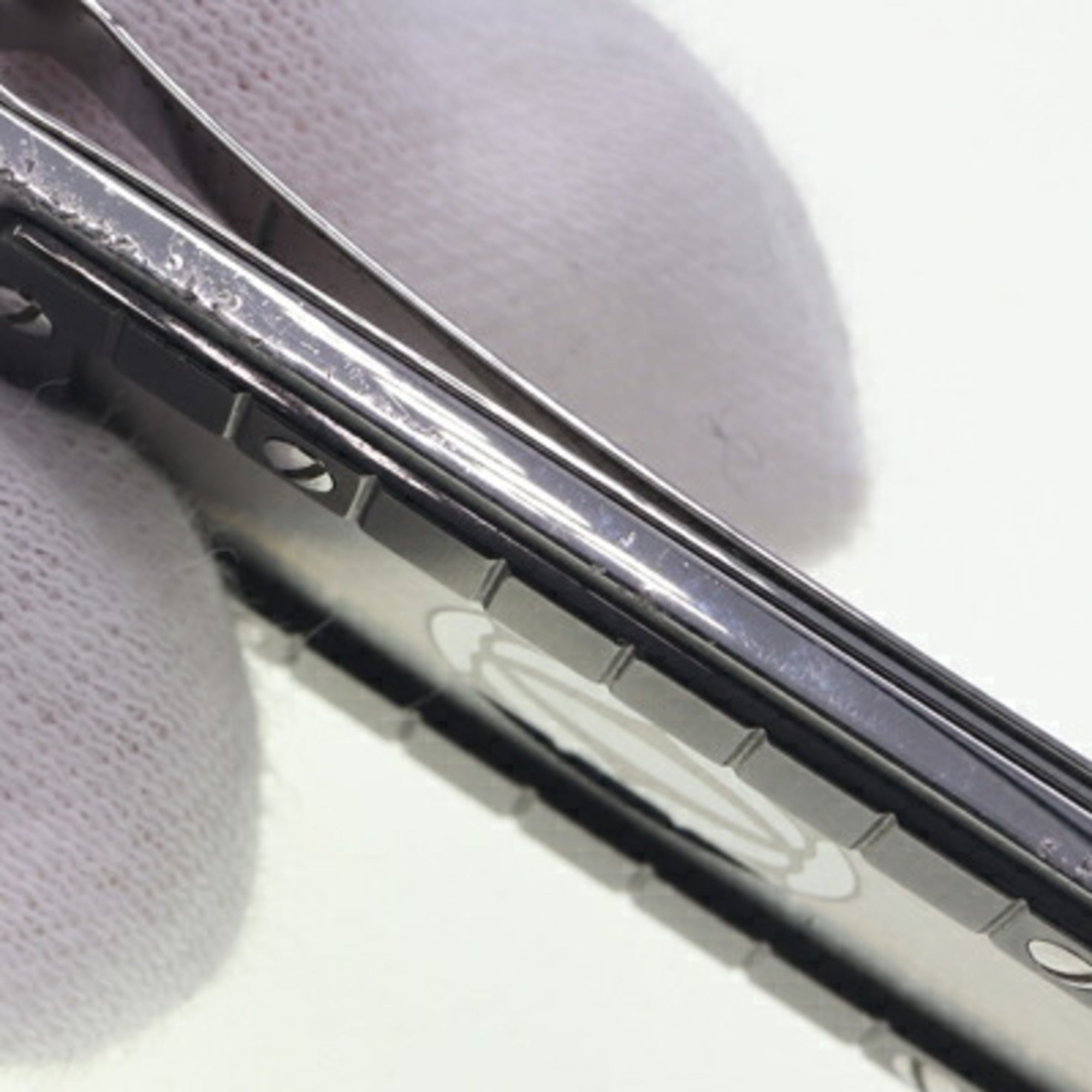 Cartier Santos Silver Black Stainless Steel Money Clip (Pre-Owned)
