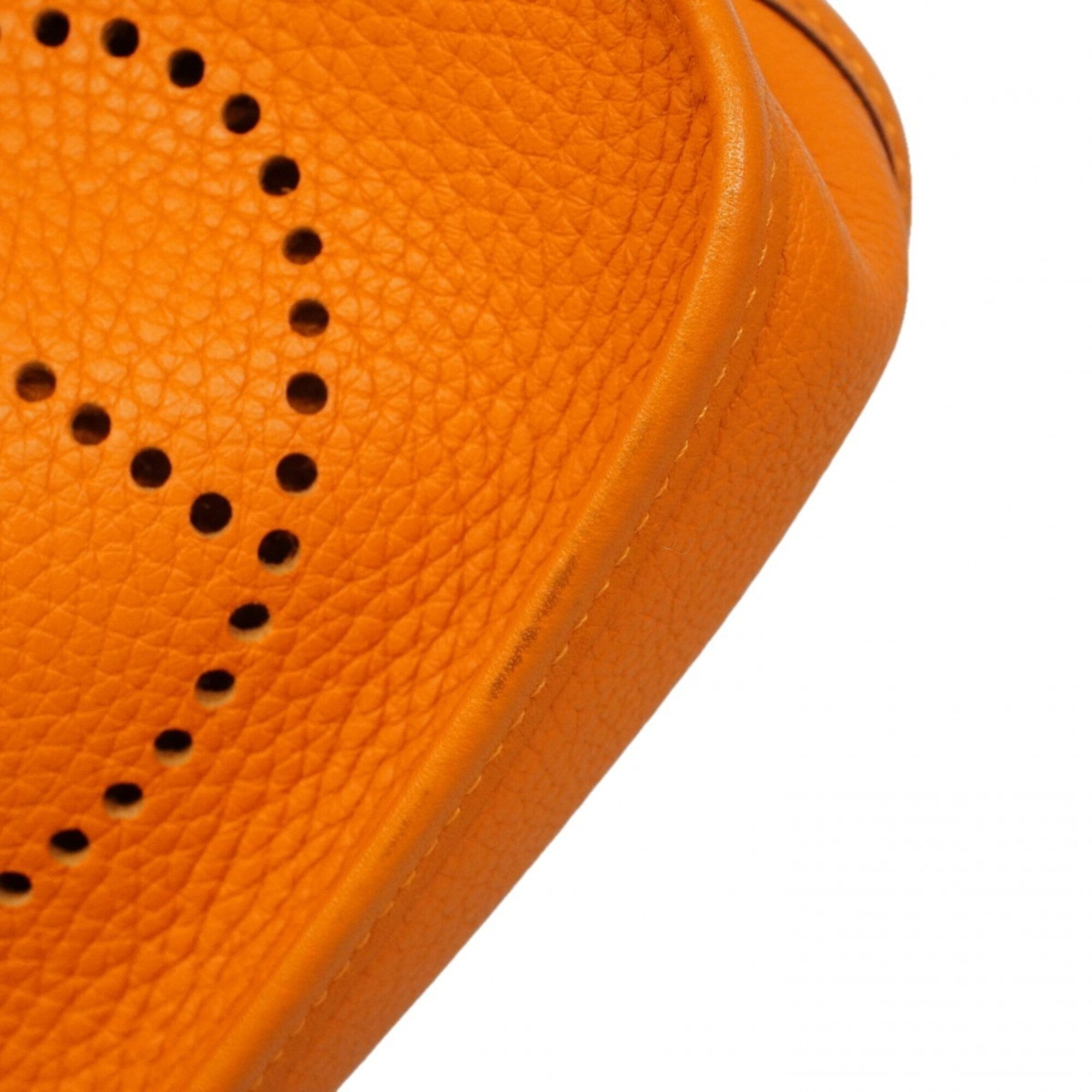 Hermes Orange Taurillon Clemence Leather Shoulder Bag (Pre-Owned)