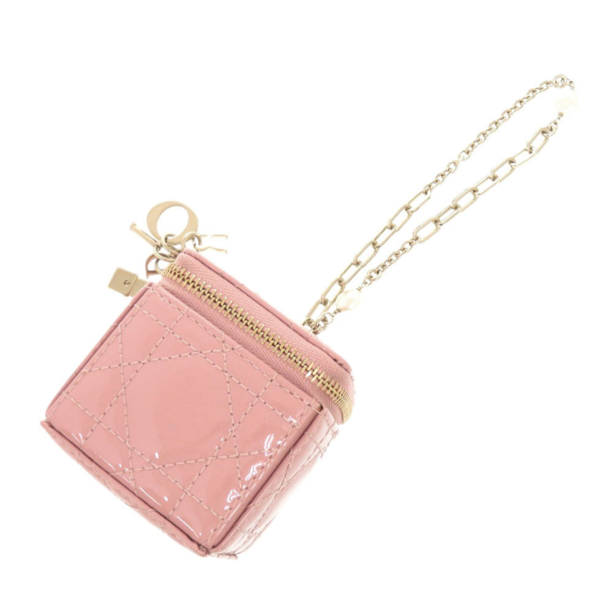 Christian Dior Pink Patent Leather Pouch (Pre-Owned)