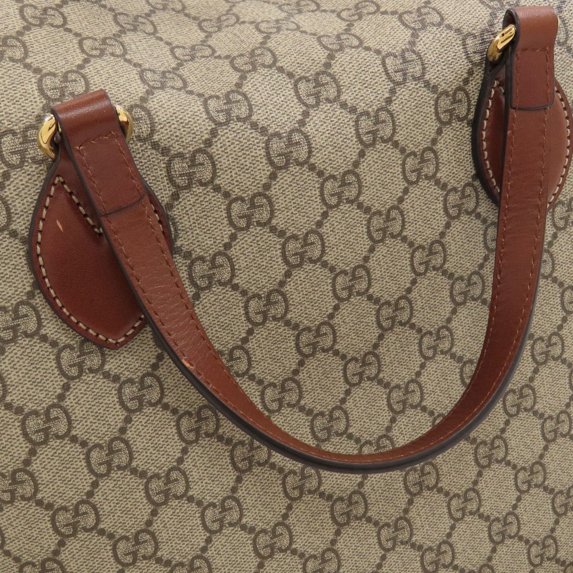 Gucci Brown Pvc Handbag (Pre-Owned)