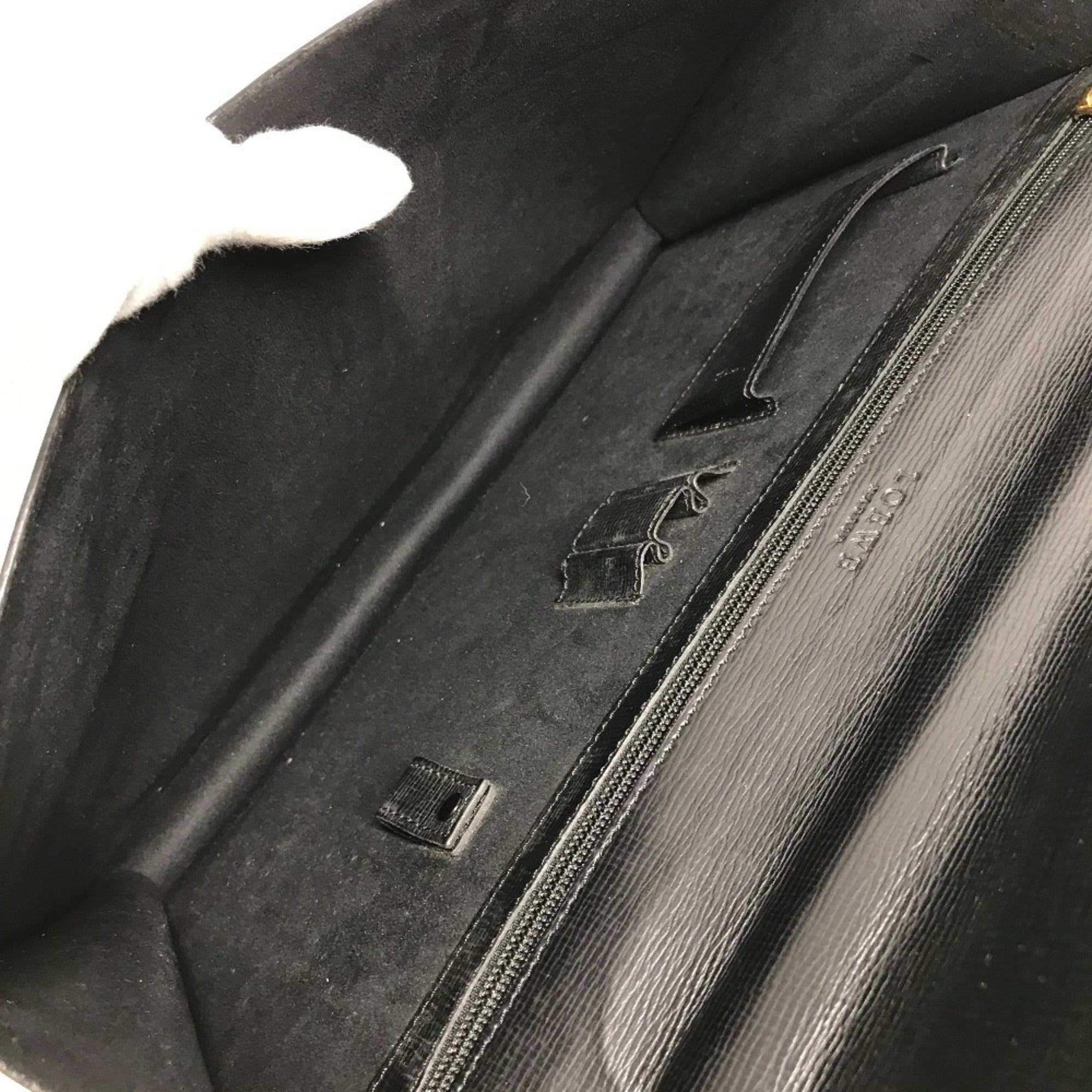 Loewe Black Leather Briefcase Handbag (Pre-Owned)