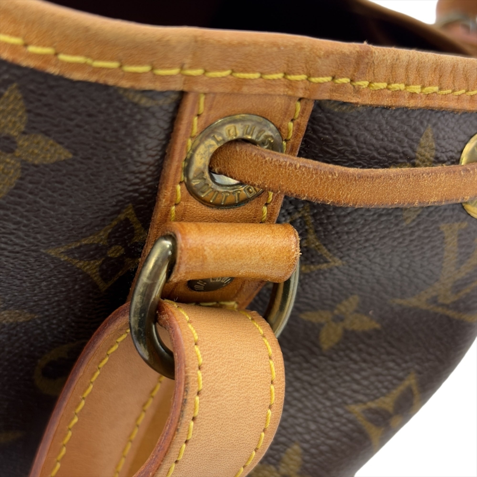 Louis Vuitton Black Brown Galle Monogram Monogram Shoulder Bag (Pre-Owned)