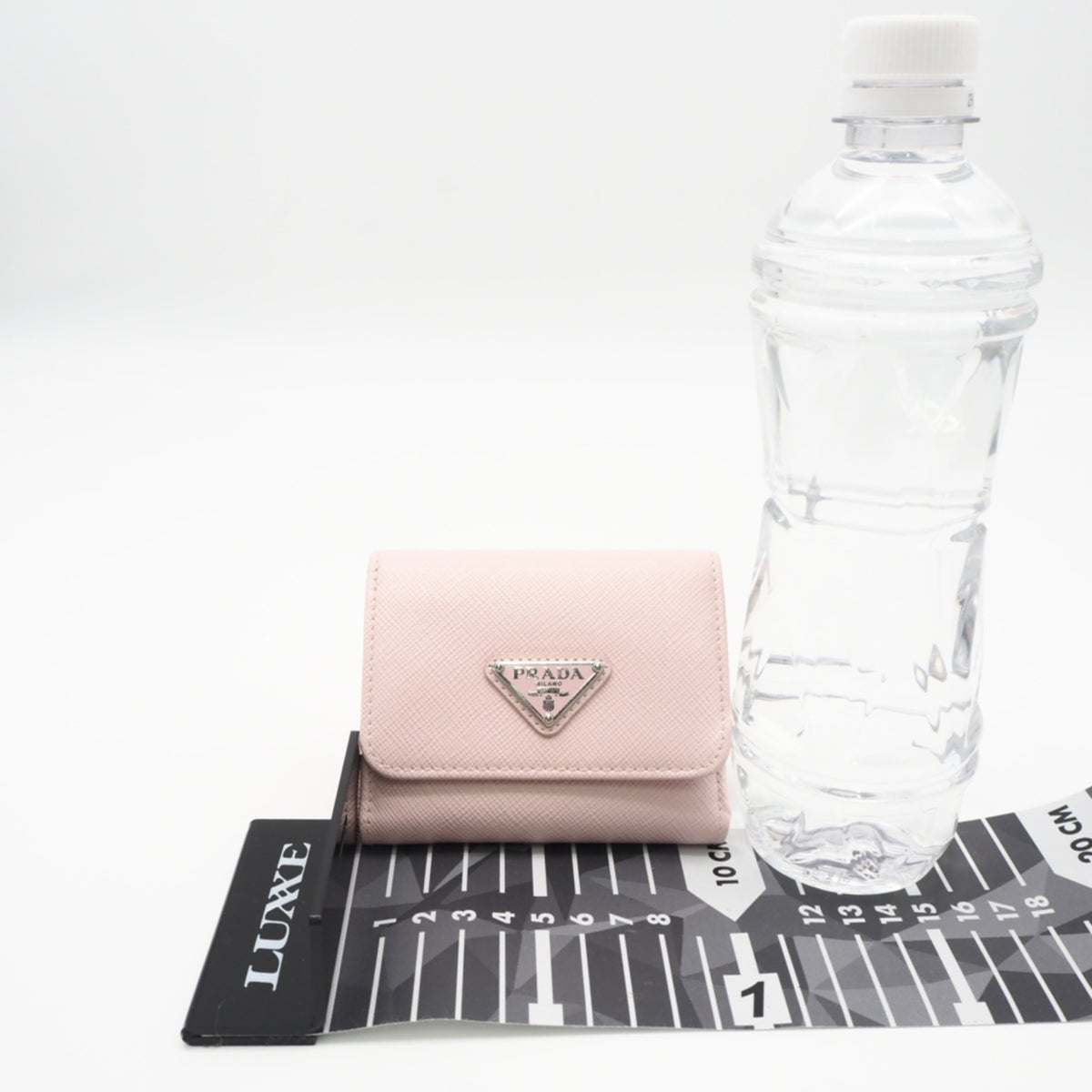 Prada Pink Saffiano Triangle Wallet (Tri-Fold) (Pre-Owned)