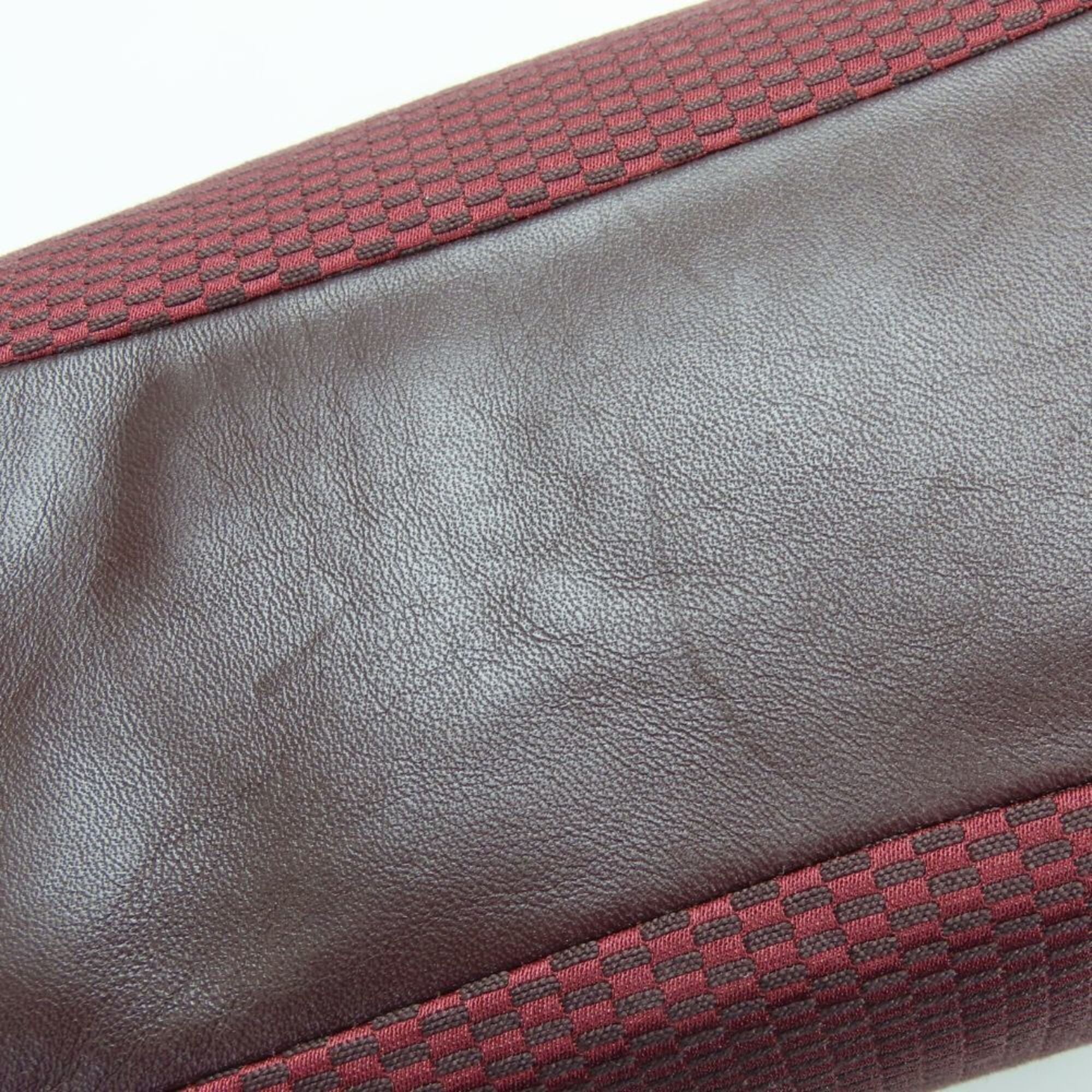 Coach Bordeaux Brown Canvas Tote Bag (Pre-Owned)