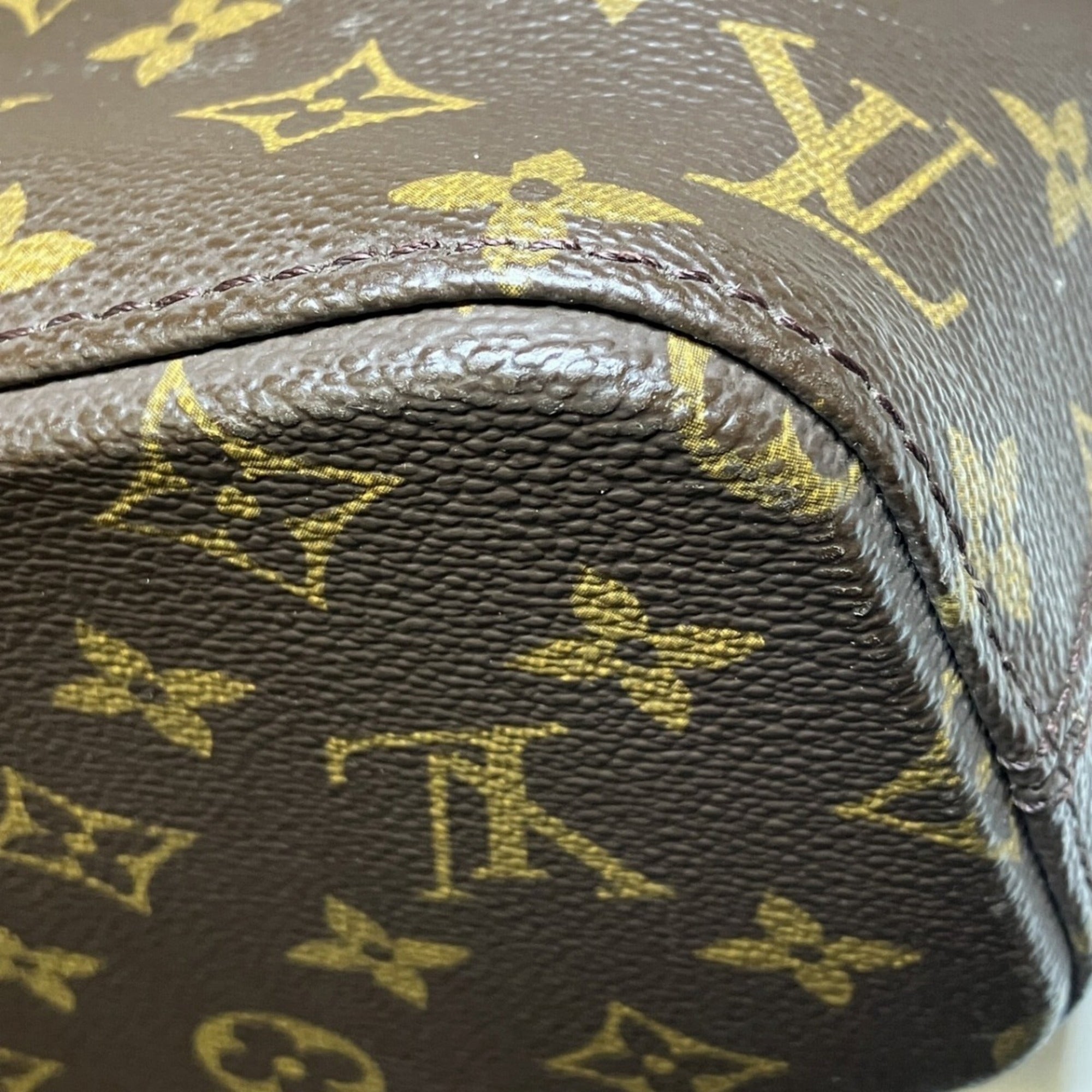 Louis Vuitton Brown Monogram Canvas Pvc Coated Canvas Leather Tote Bag (Pre-Owned)
