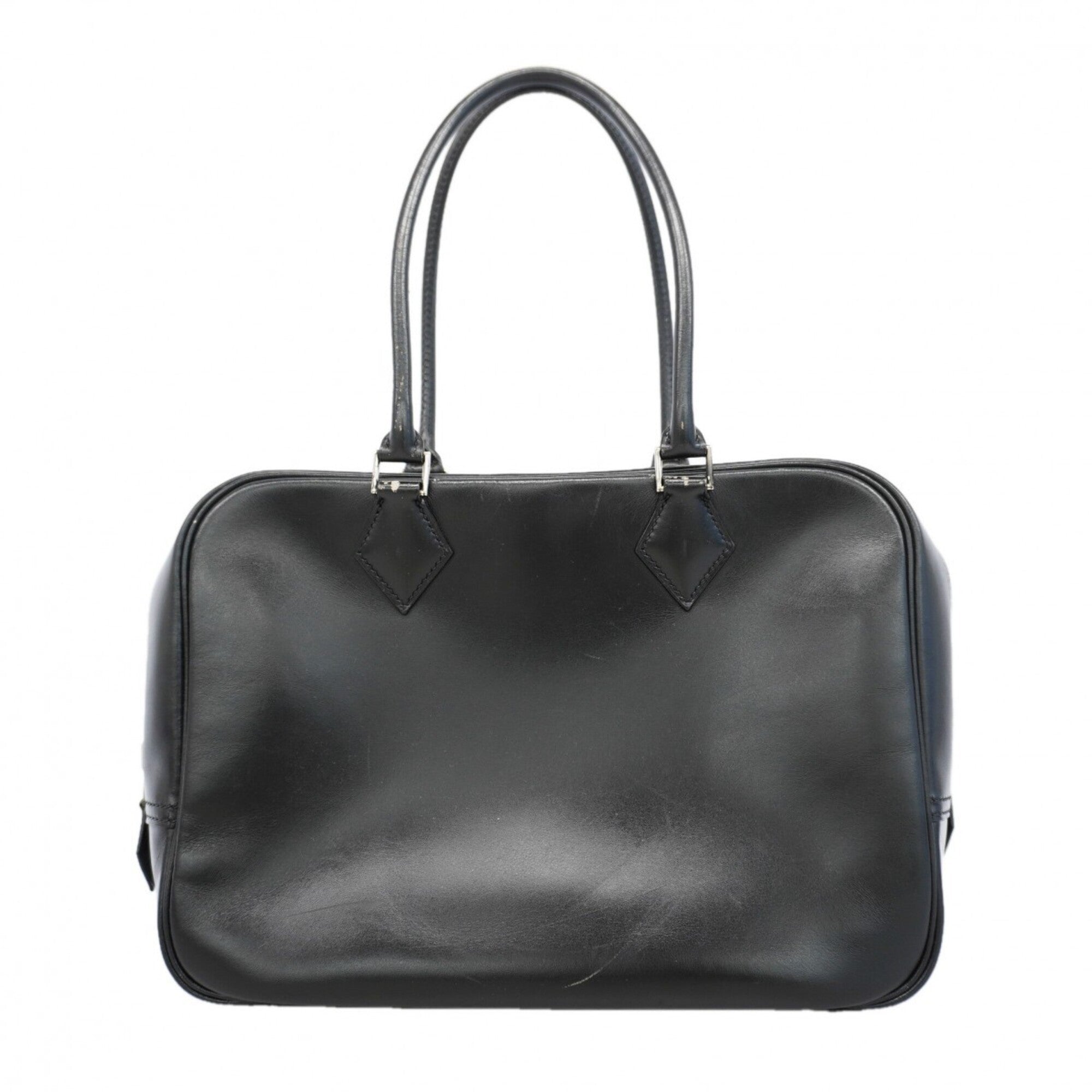 Hermes Black Box Calf Leather Handbag (Pre-Owned)